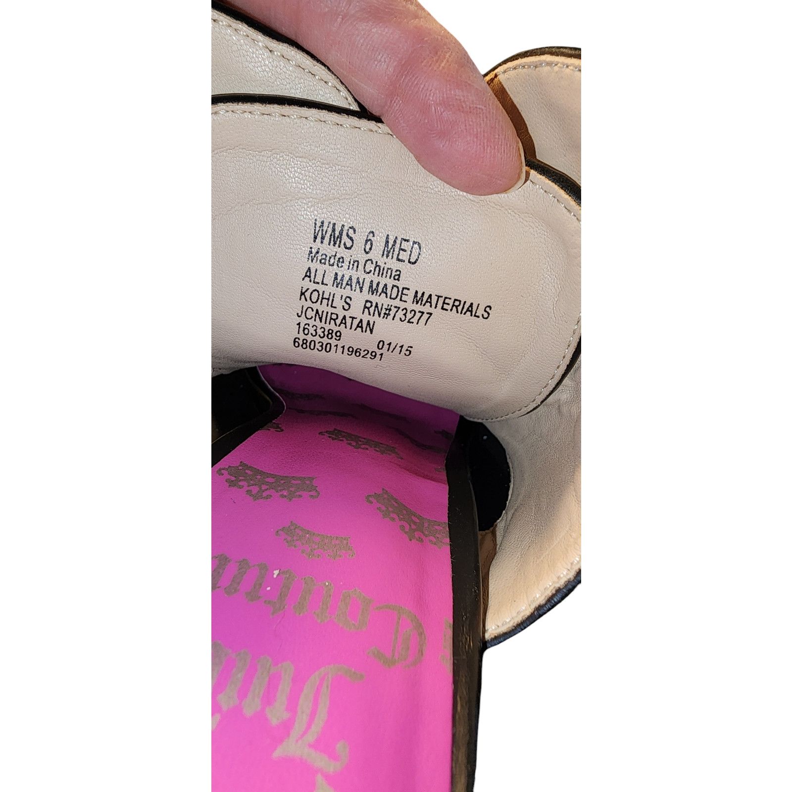 Juicy Couture Juicy Couture Open Toe Lace Up Block Heels Beige Sandals 6M Size US 6 / IT 36 - 8 Thumbnail