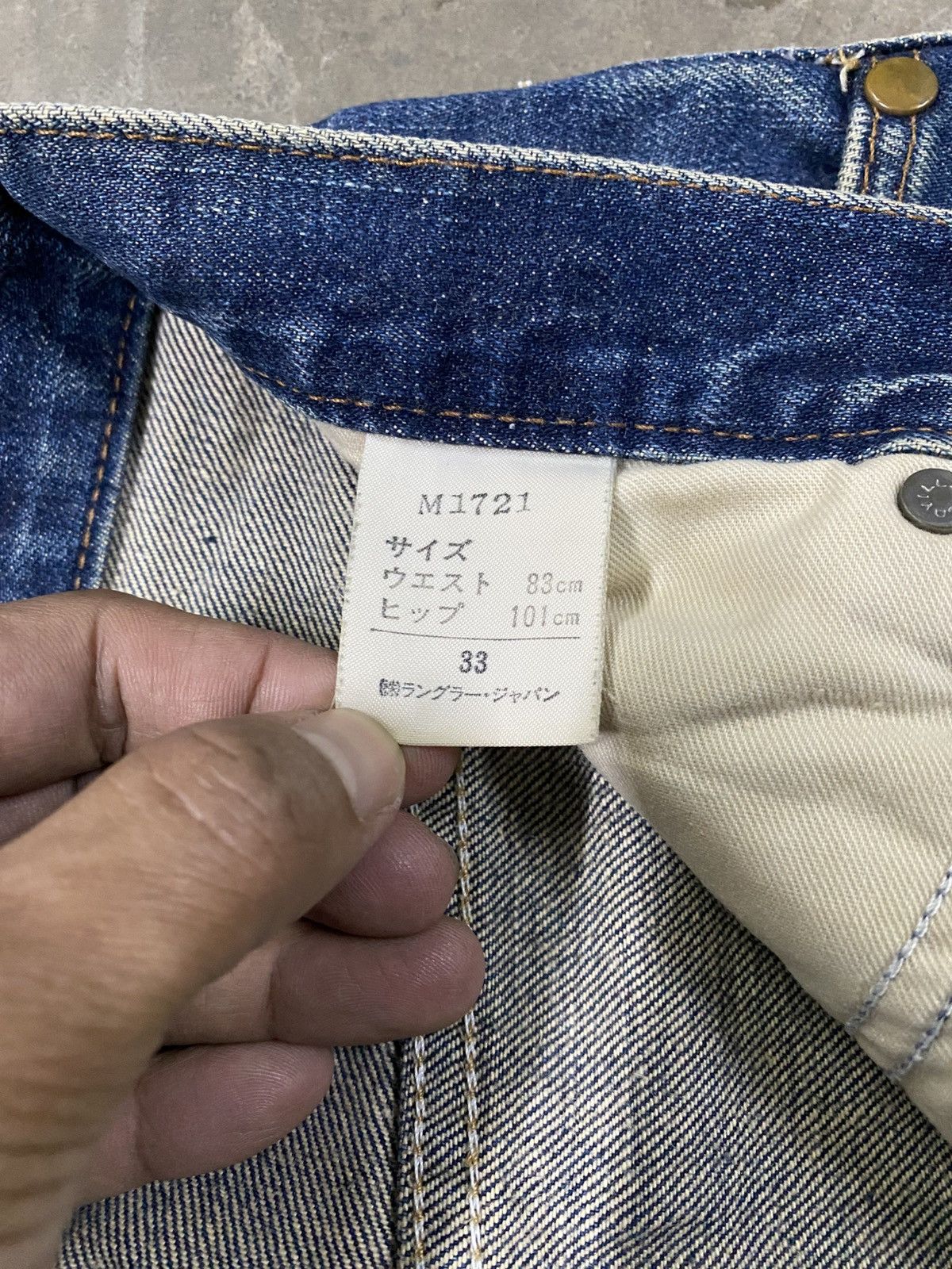 JNCO × Jean × Wrangler Vintage Wrangler Blue Bell Cropped Rusty Jeans @272 Size US 32 / EU 48 - 12 Thumbnail