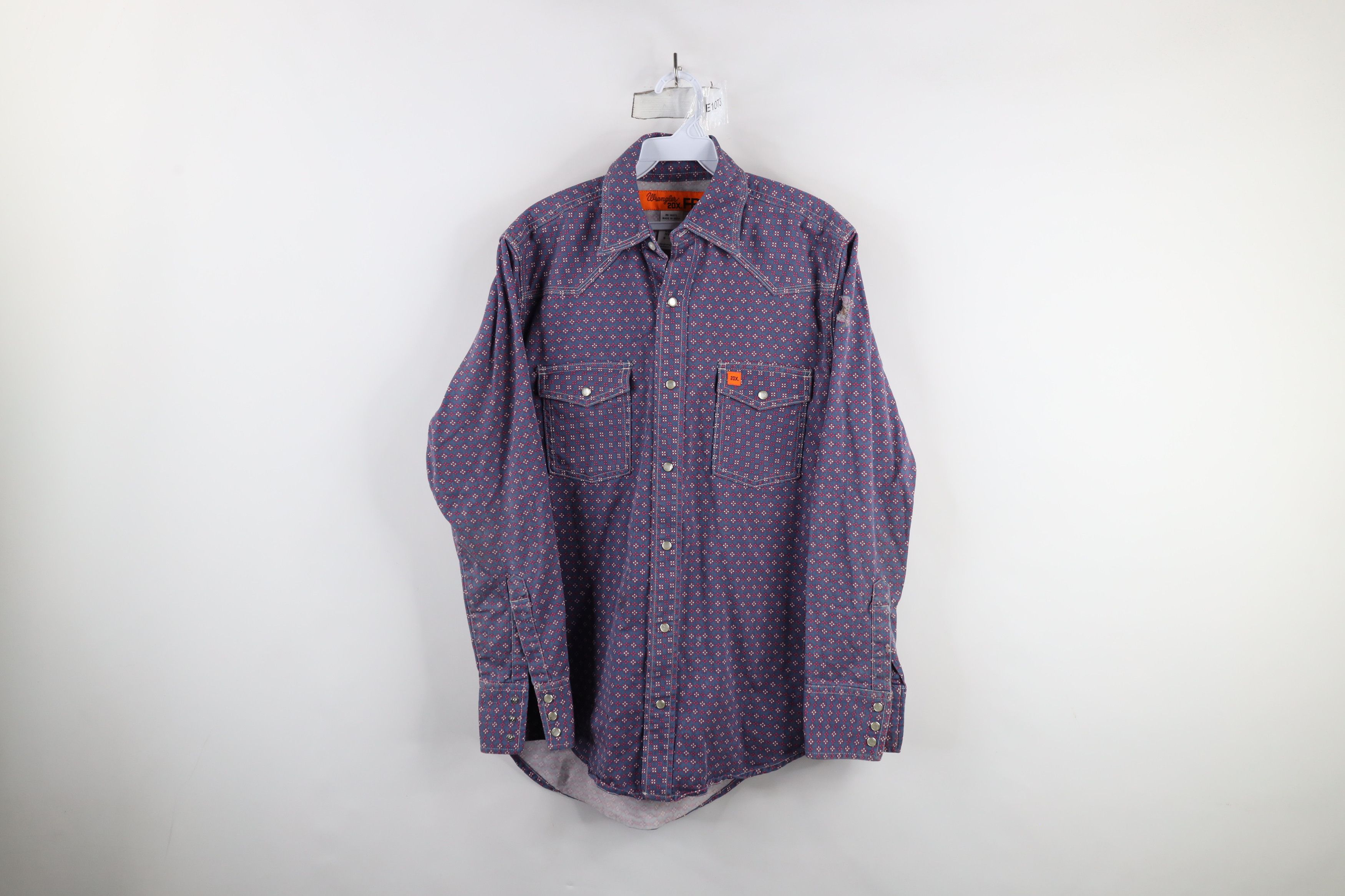 Vintage × Wrangler Wrangler FR 20X Fire Flame Resistant Snap Button Shirt Size US M / EU 48-50 / 2 - 1 Thumbnail
