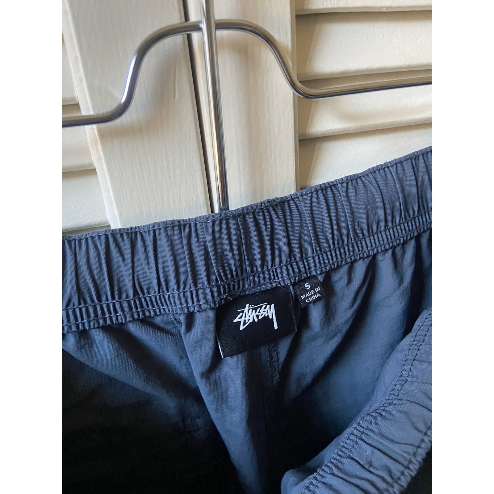 Stussy Stussy Nylon Cargo Pants Elastic Belted Waistband Blue Grey Size US 30 / EU 46 - 8 Thumbnail