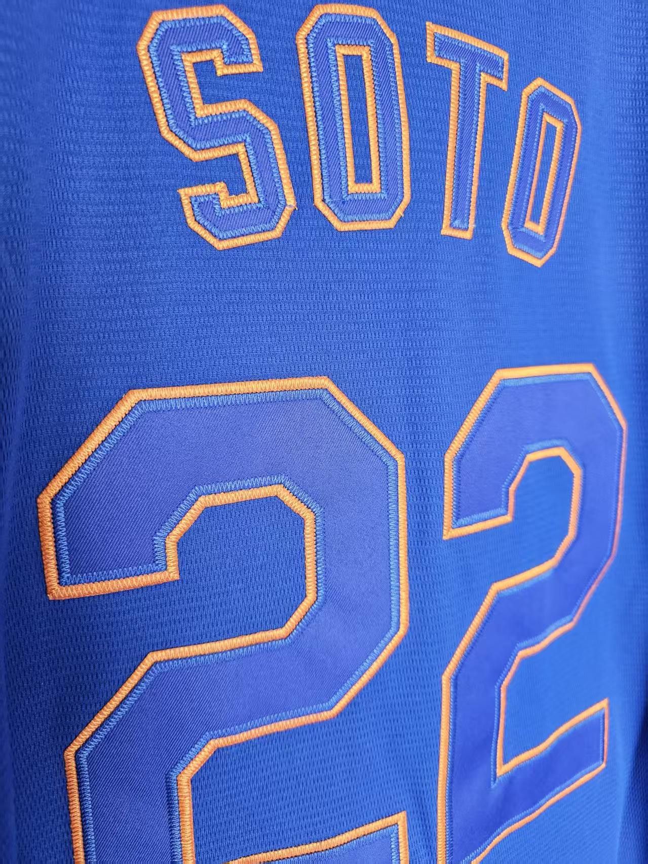 MLB New York Mets 22 Juan Soto Jersey Blue Size US M / EU 48-50 / 2 - 5 Thumbnail