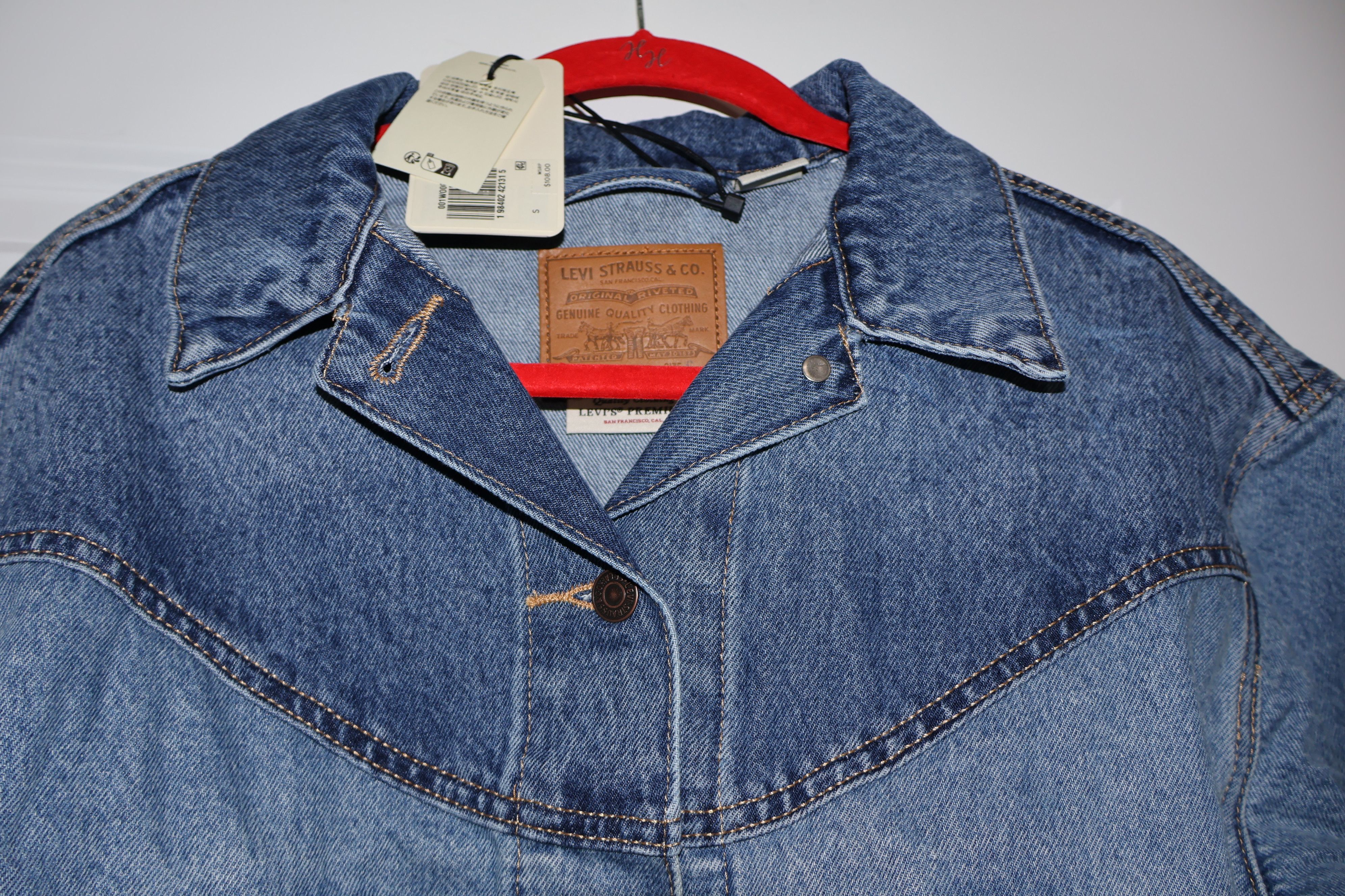 Levi's Levi’s Shrunken ’90s Western Jacket Medium Indigo Denim Size S / US 4 / IT 40 - 8 Thumbnail
