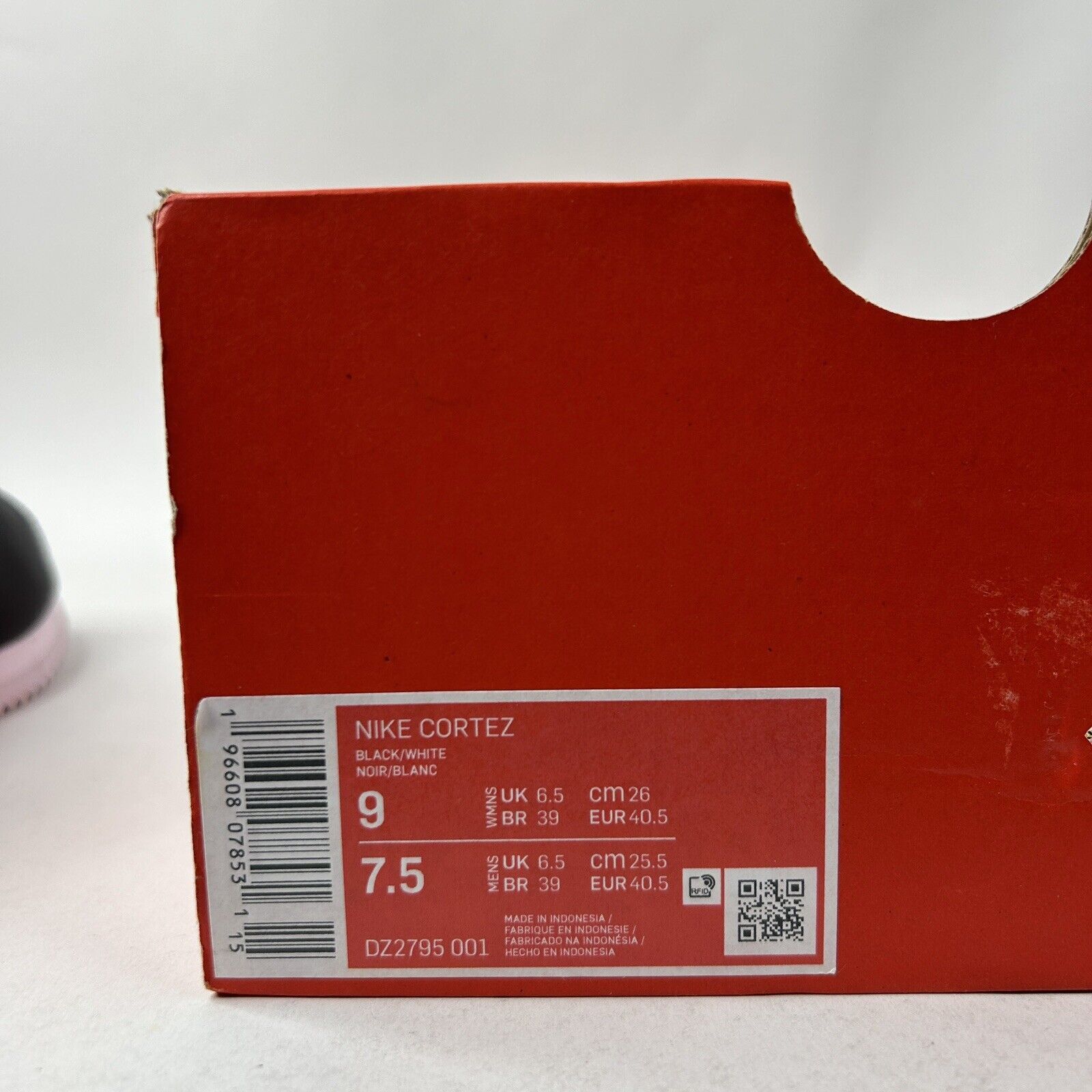 Nike Nike Cortez WMNS Nylon “Black White” 2024 Size US 9 / IT 39 - 5 Thumbnail