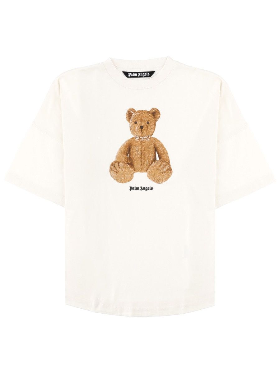 Palm Angels PALM ANGELS T-SHIRT IN COTONE - WHITE Size US S / EU 44-46 / 1 - 1 Thumbnail