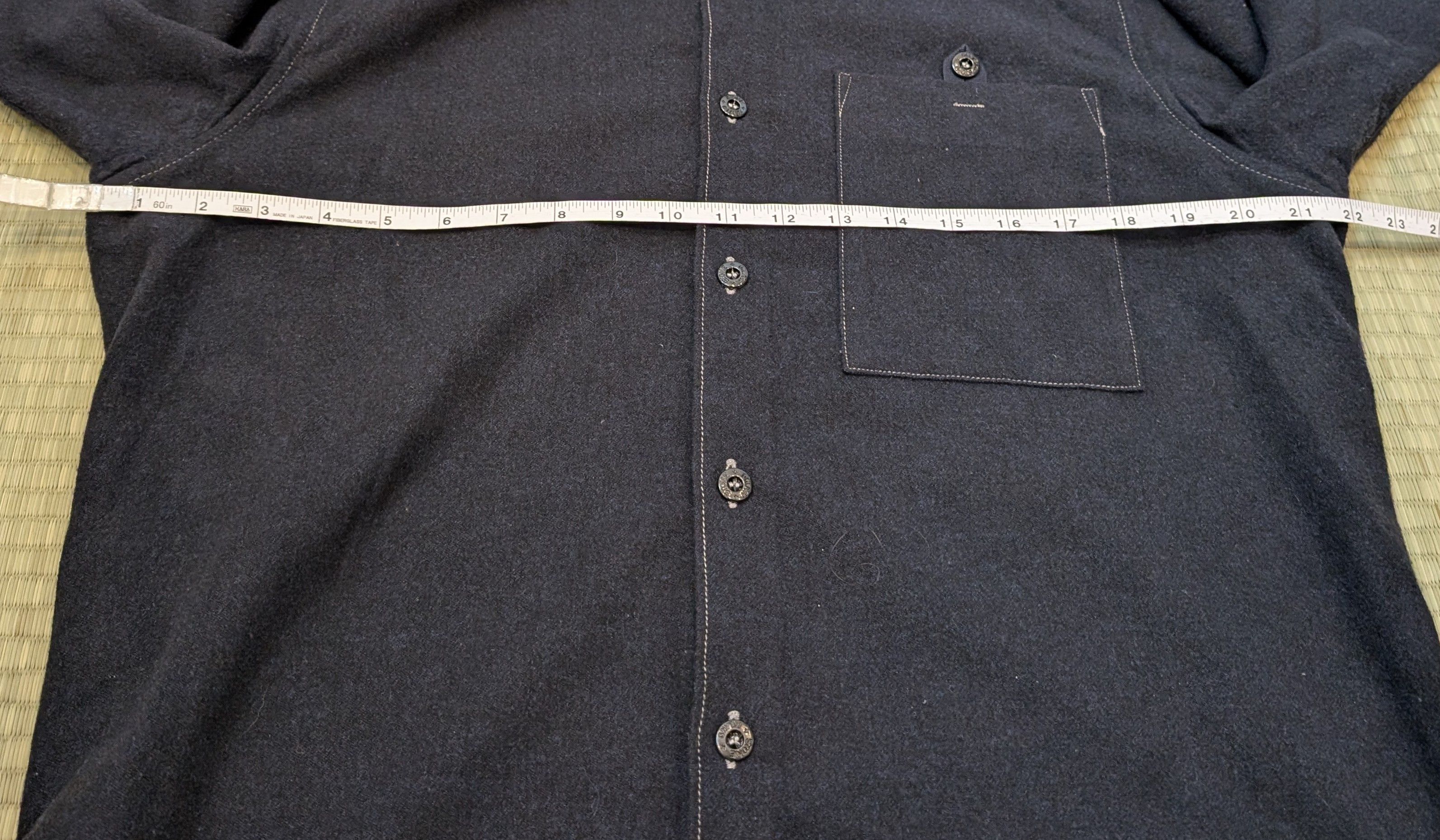 Stone Island Stone Island Wool Blend Button Up Shirt Made in Italy Size US XL / EU 56 / 4 - 6 Thumbnail