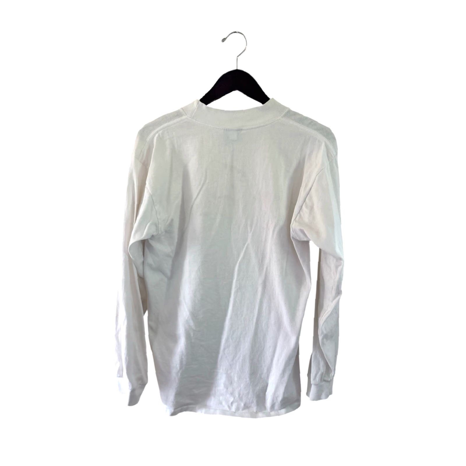 Nike VINTAGE nike silver tag mock neck long sleeve shirt Mens M White EUC 00s Size US M / EU 48-50 / 2 - 6 Thumbnail