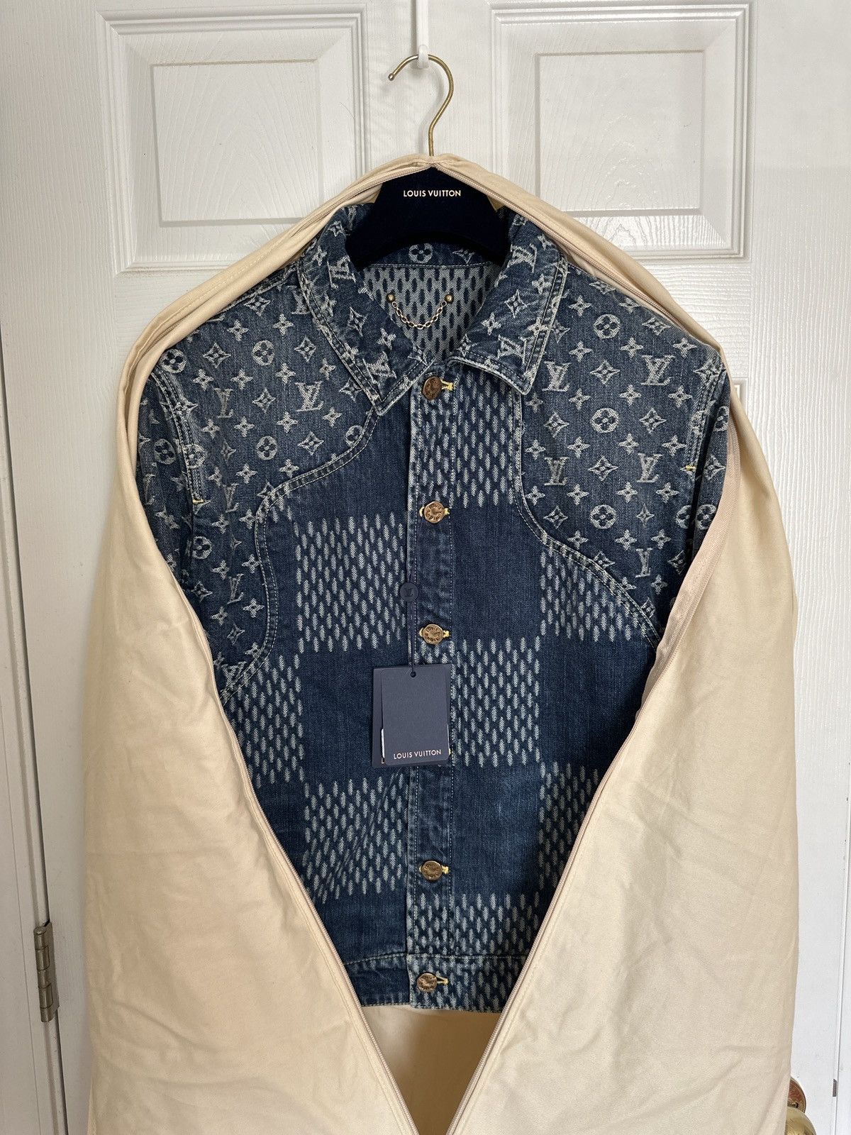 Louis Vuitton LV x Nigo Denim Jacket Size 50 Size US M / EU 48-50 / 2 - 3 Thumbnail