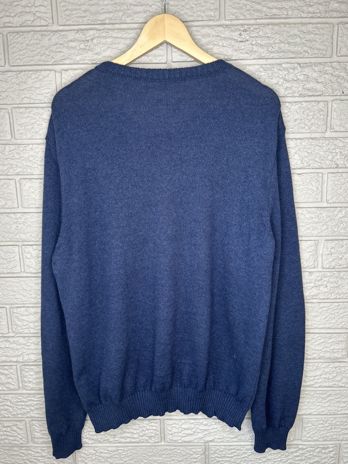 Gucci Gucci Alpaca Silk Navy Blue Calfskin Patch Knit Sweater Size US XL / EU 56 / 4 - 10 Thumbnail