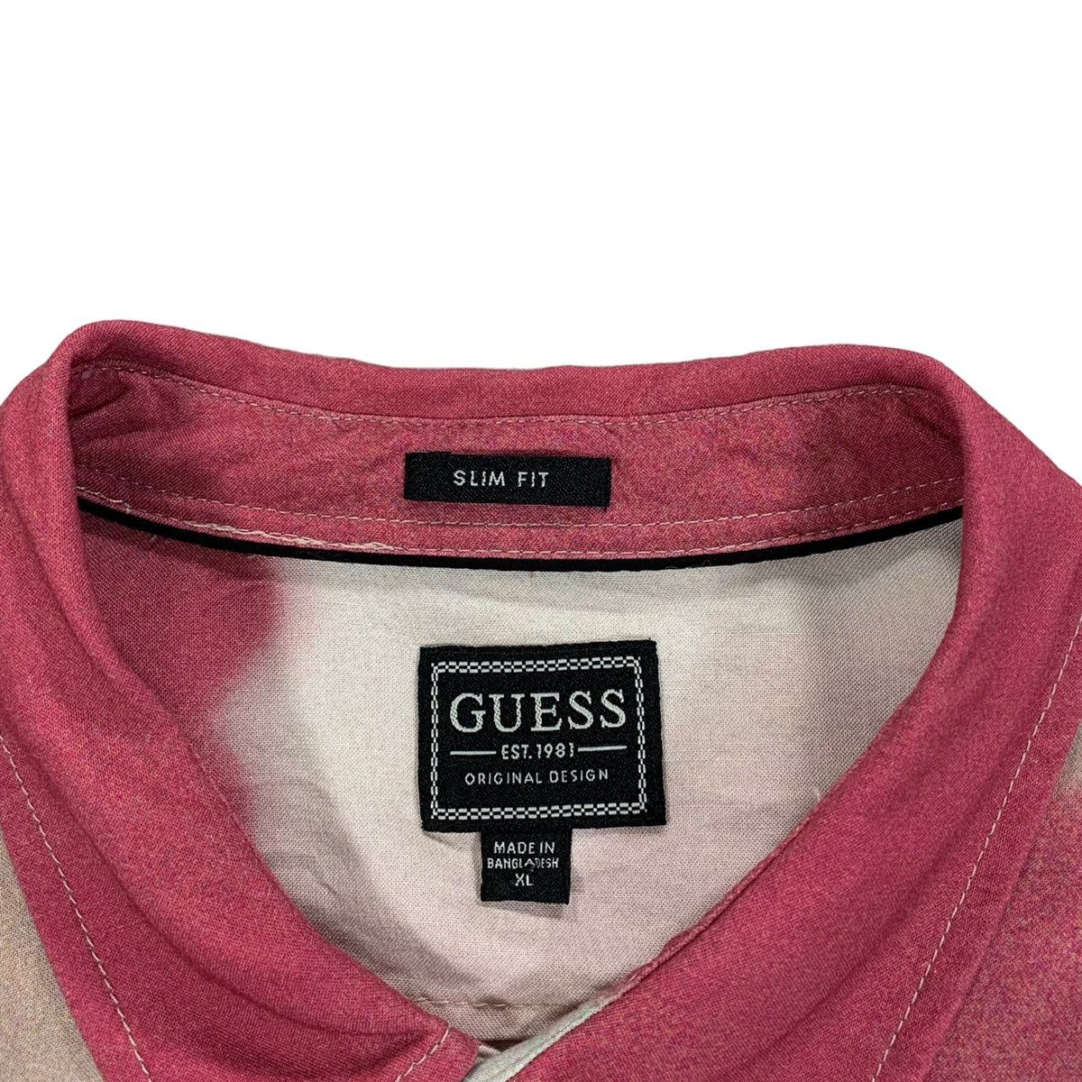 Guess Guess Sunset Palm Tree Slim Fit Short Sleeve Button Up Shirt Size US XL / EU 56 / 4 - 4 Thumbnail