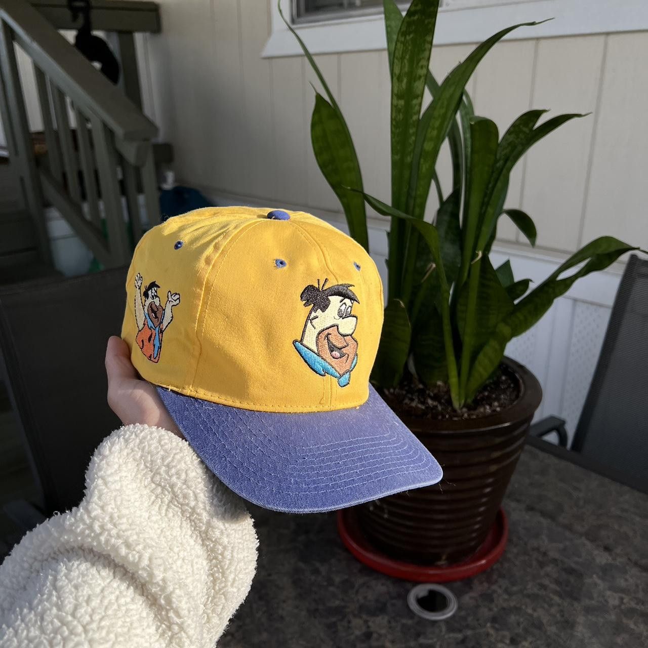 Vintage Fred Flinstone Blockhead Vintage Snapback Cap Hat Size ONE SIZE - 2 Thumbnail