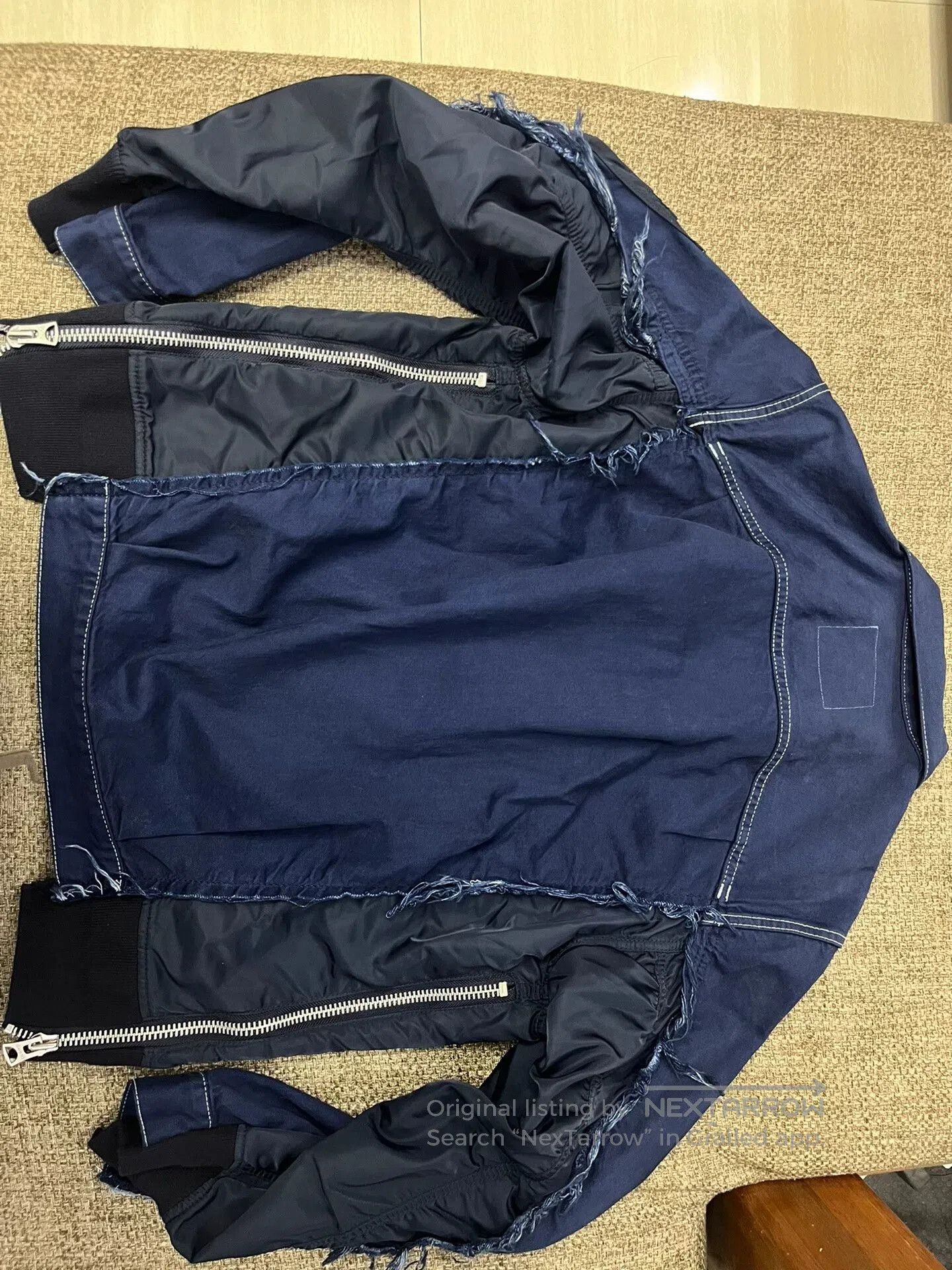Sacai Sacai Denim Patchwork Flight Jacket. Size US S / EU 44-46 / 1 - 3 Thumbnail