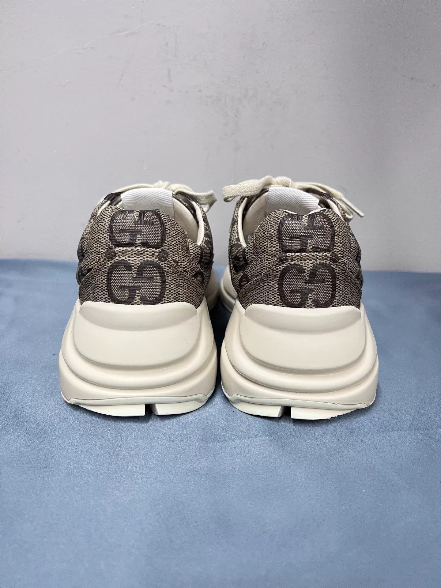 Gucci Gucci Rhyton 100th Anniv GG Monogram Sneaker 37.5 Near Mint Size US 7 / IT 37 - 3 Thumbnail