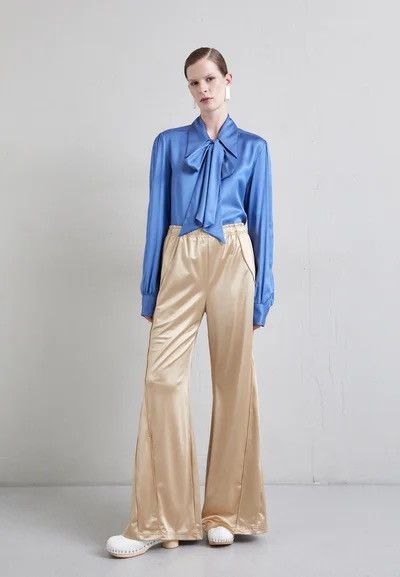 Maison Margiela !DS! SS22 Maison Margiela Bow Blue Viscose Shirt Size L / US 10 / IT 46 - 4 Thumbnail