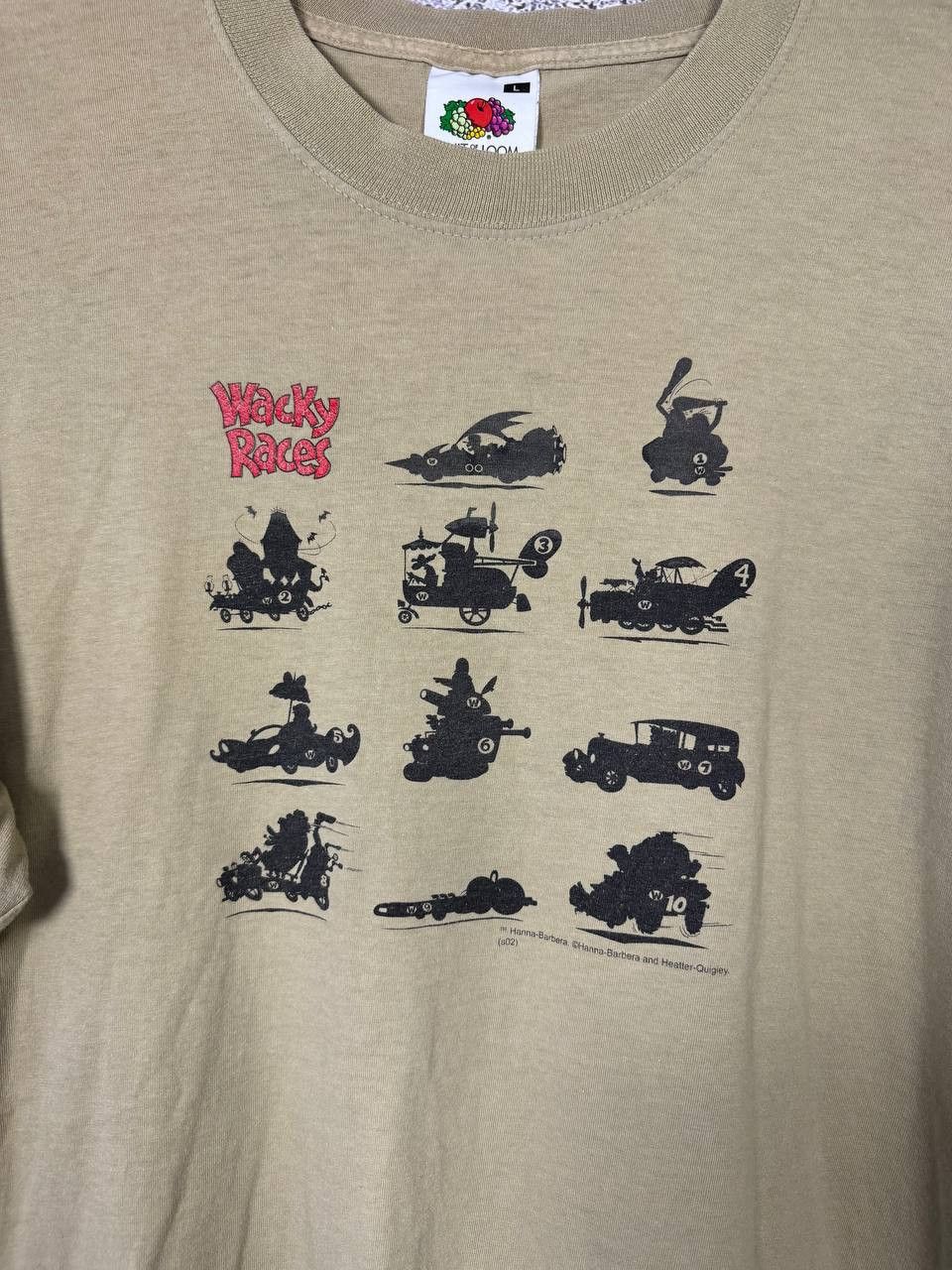 Cartoon Network × Fruit Of The Loom Wacky Races Hanna Barbera Vintage 2002 T-Shirt Large Size US L / EU 52-54 / 3 - 5 Thumbnail