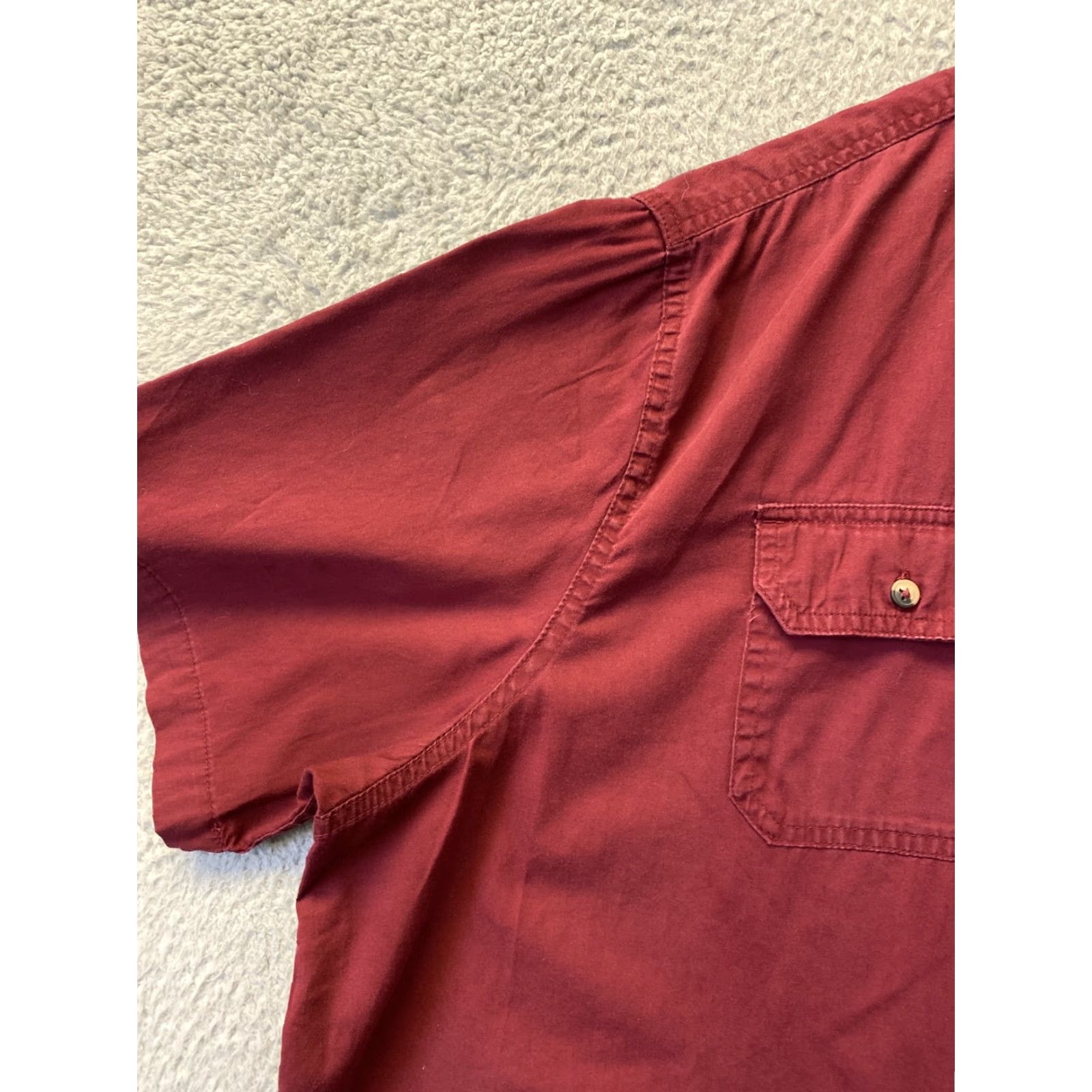 Wrangler Wrangler Shirt 3XL Red Button Up Short Sleeve Casual Rockabilly Mens Size US XXL / EU 58 / 5 - 5 Thumbnail