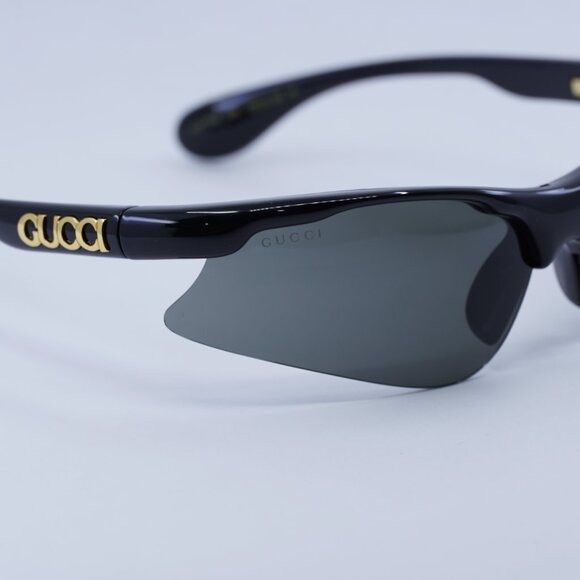 Gucci 🕶️ New Gucci GG1774S 006 Sunglasses - Shiny Black Frame Size ONE SIZE - 5 Thumbnail