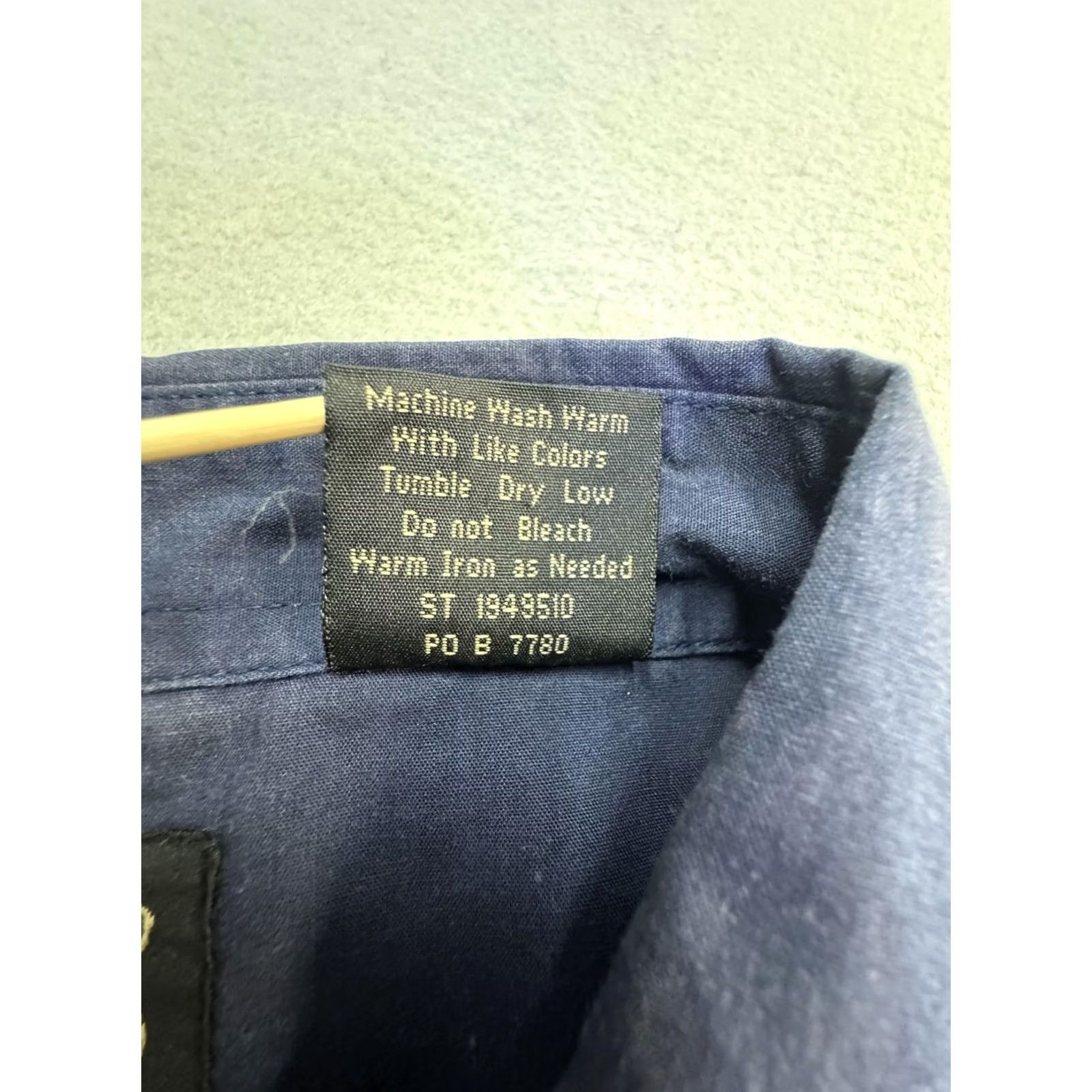 Vintage High Noon Shirt Mens 2XL Blue Western Eagle Embroidered Long Sleeve Snap Button Size US XXL / EU 58 / 5 - 5 Thumbnail