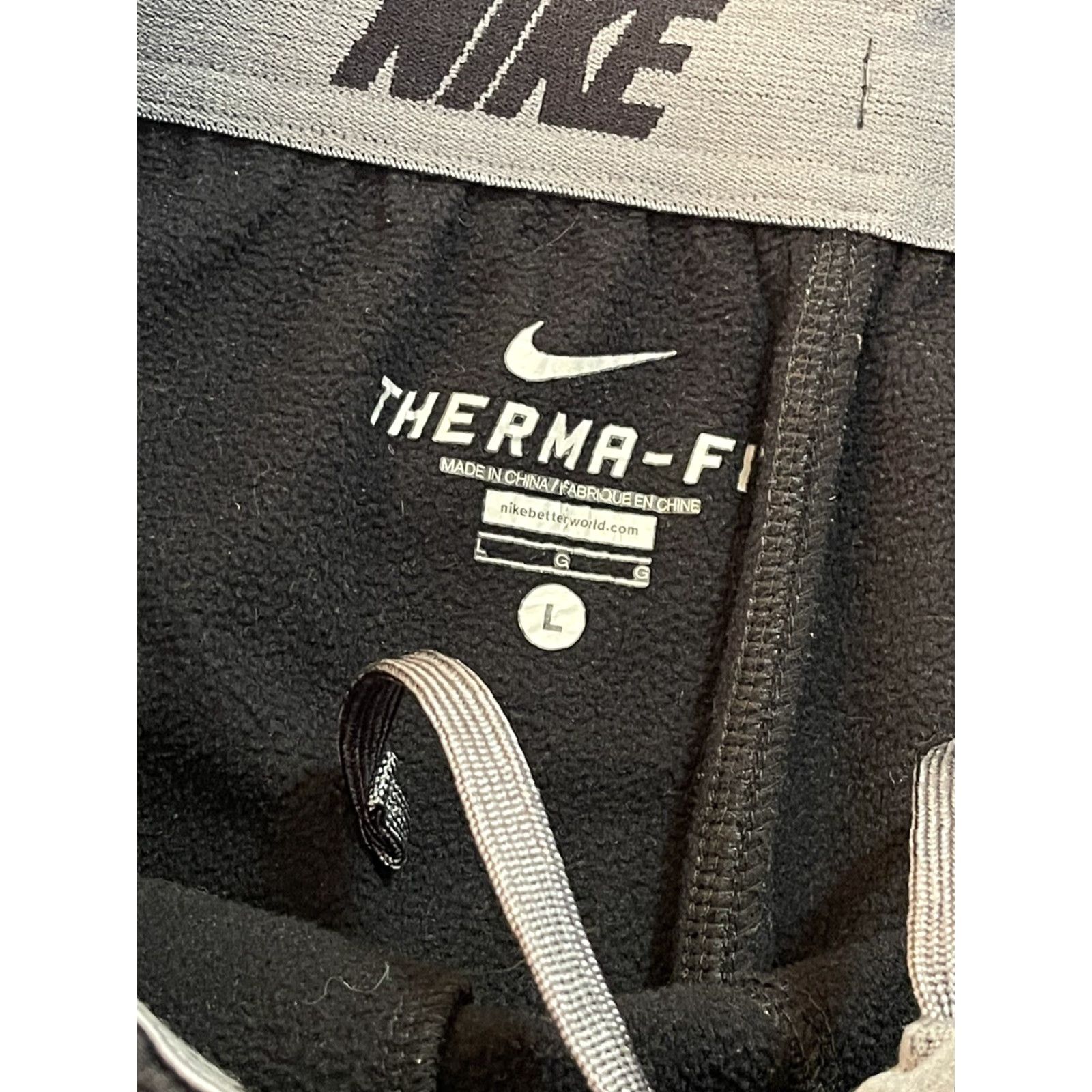 Nike Nike Mens L Sweatpants Therma Fit Swoosh Travis Straight Leg Sports Running Size US 33 - 2 Thumbnail