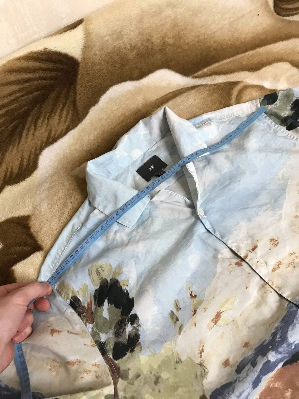 H&M 🔥 RARE H&M Resort Landscape Hawaiian Button Shirt Art Anime Size US L / EU 52-54 / 3 - 10 Thumbnail