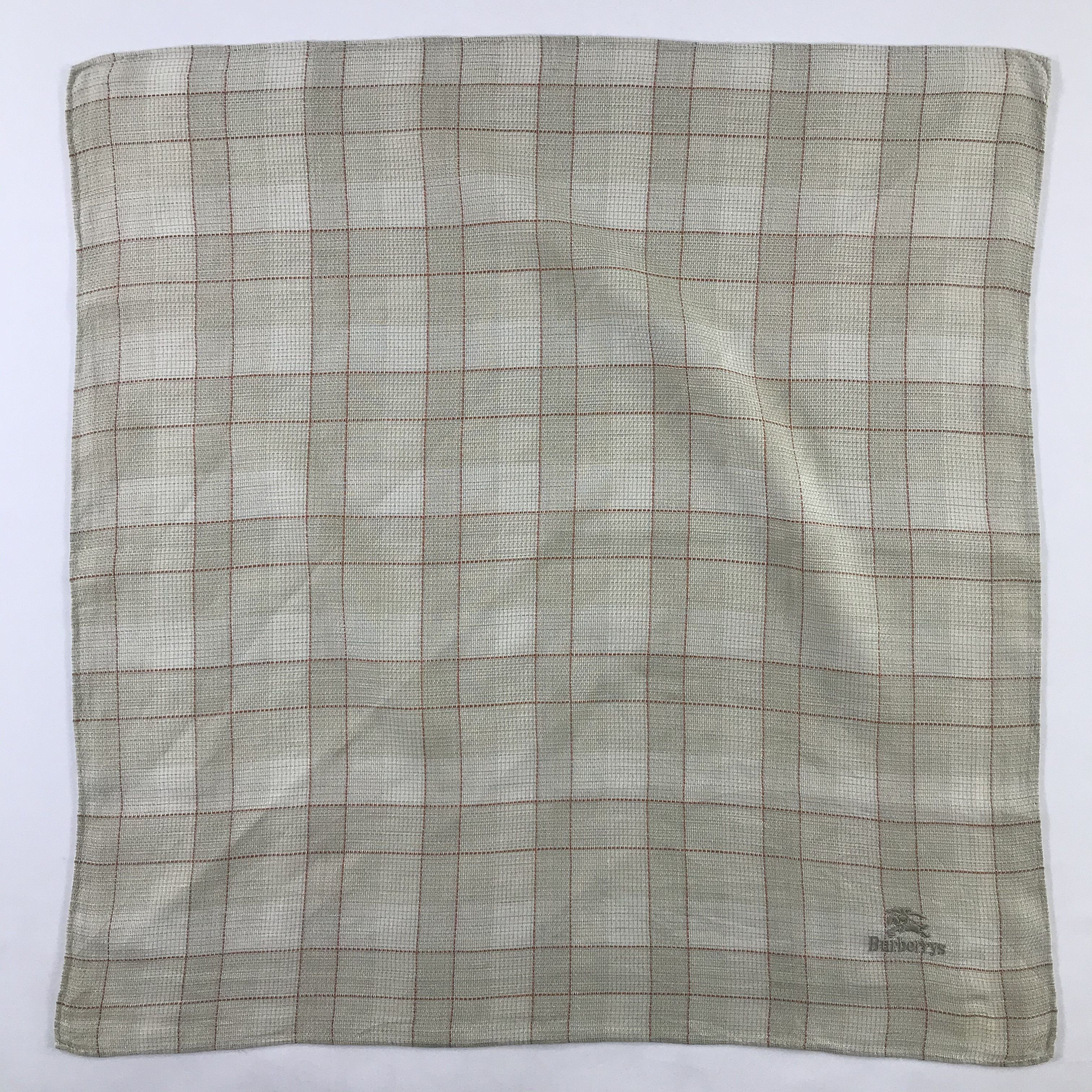 Burberry × Vintage Burberry Bandana / Handkerchief / Neckerchief - S445 Size ONE SIZE - 1 Thumbnail