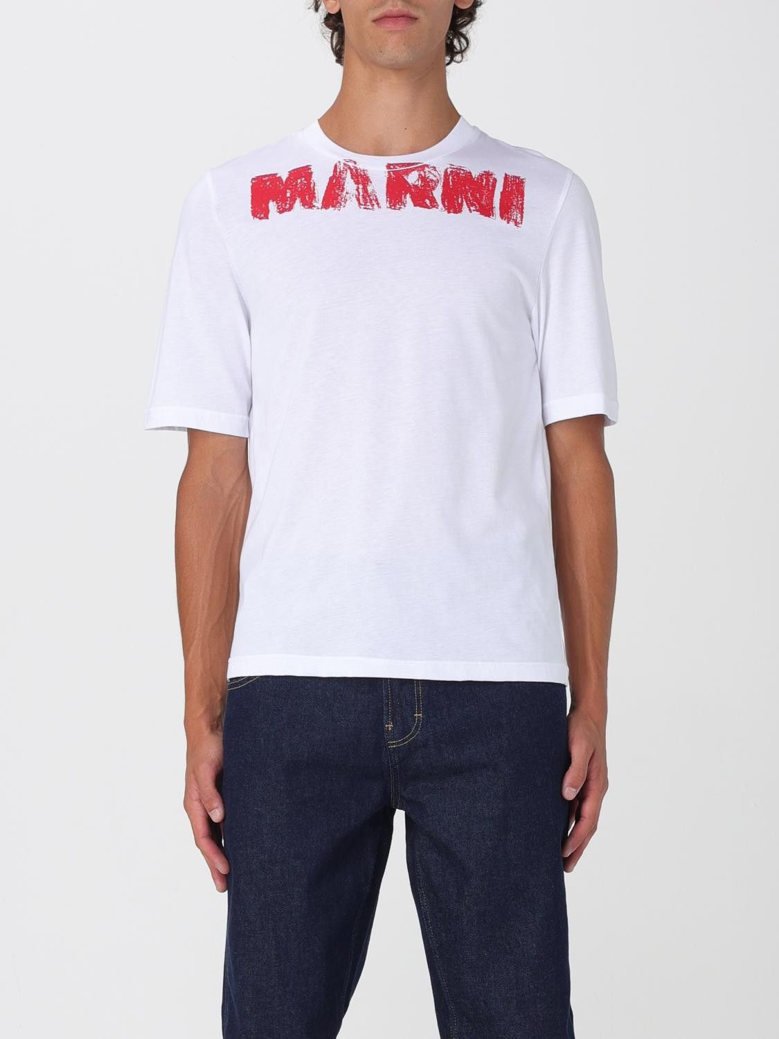Marni Marni T-Shirt Men White Size US L / EU 52-54 / 3 - 1 Thumbnail