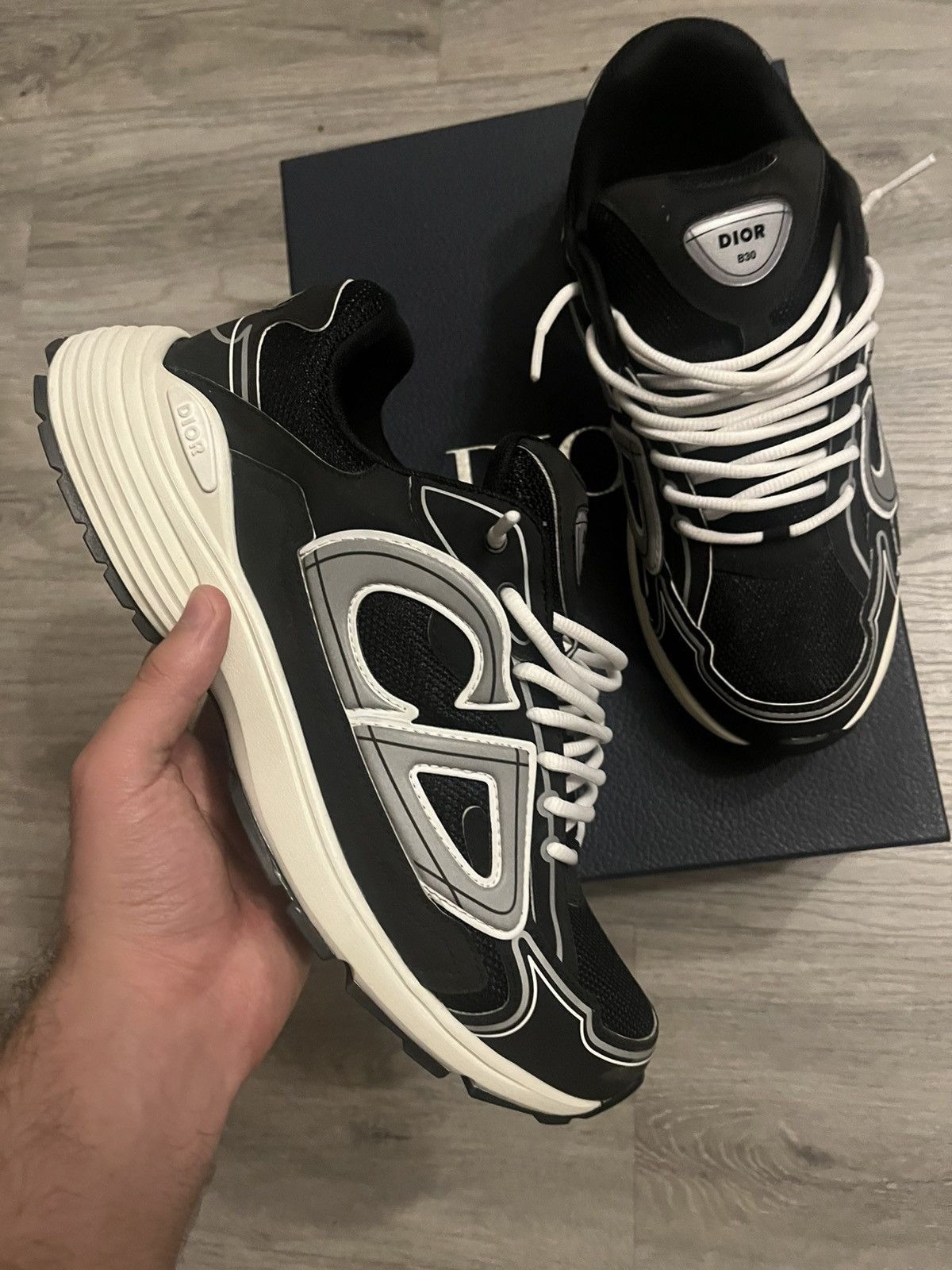 Dior Dior b30 black-white Size US 10 / EU 43 - 3 Thumbnail