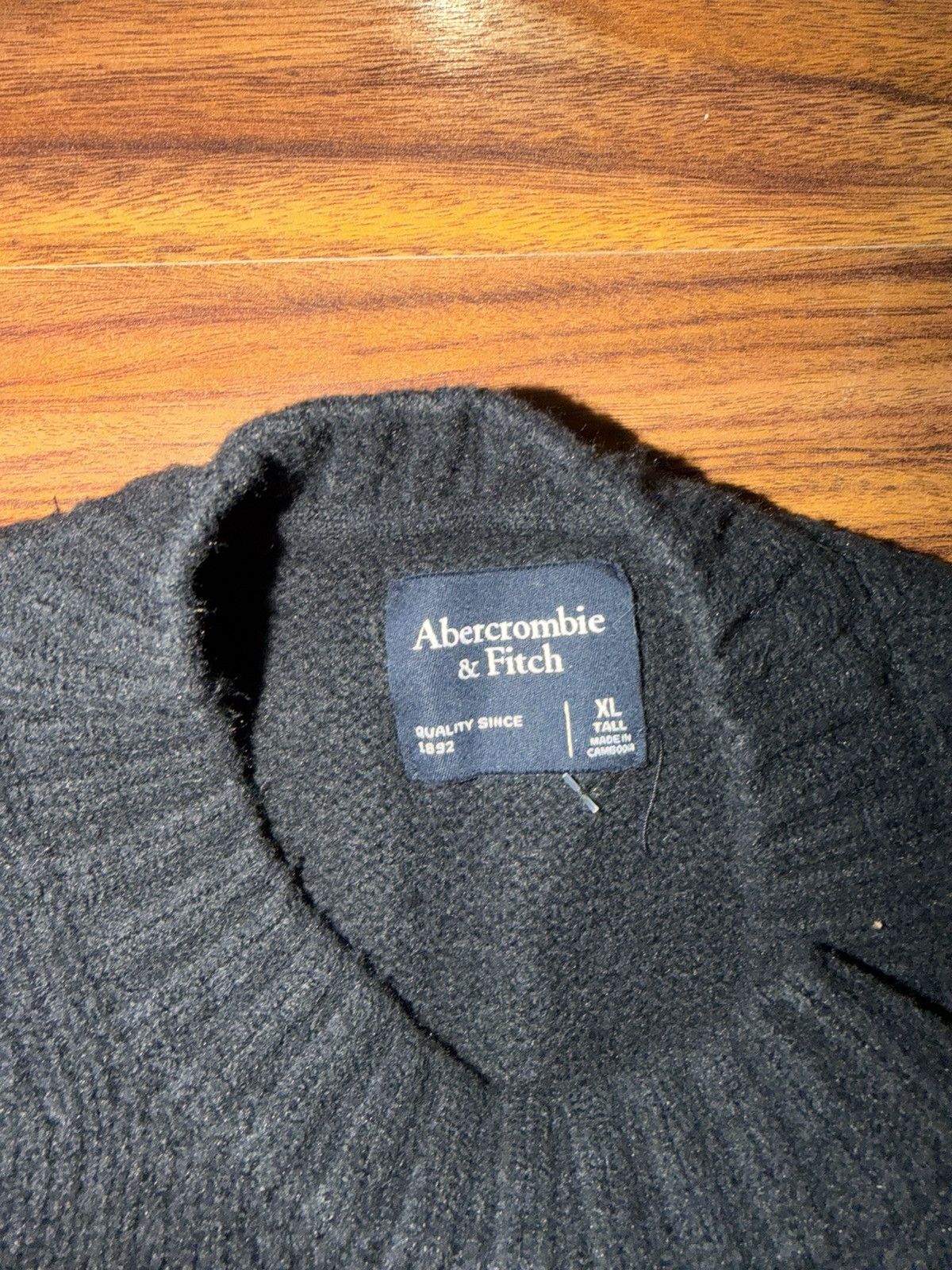Abercrombie & Fitch Abercrombie Black Knit Size US XL / EU 56 / 4 - 2 Thumbnail