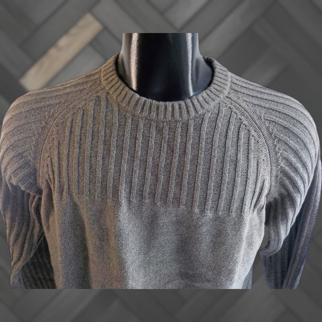 Vintage COLUMBIA Mens Crew Neck Pullover Sweater Cotton Light Brown Large NWT Logo Ribbed Yoke Length 27.5 Sleeve 30 Size US L / EU 52-54 / 3 - 1 Thumbnail