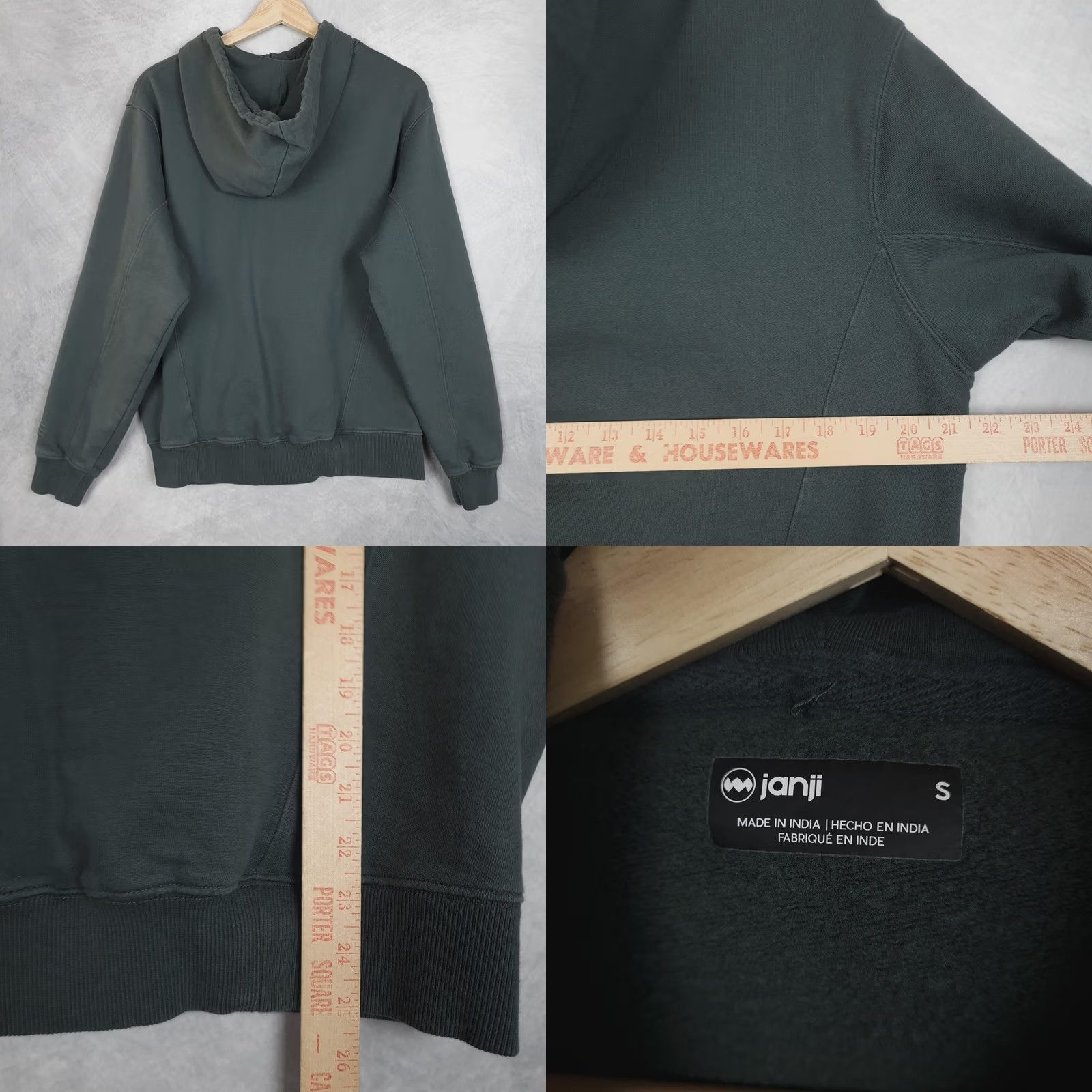 Vintage Janji Hoodie Mens S Green Fleece 1/4 Zip Pullover Running Unisex Kangaroo Pocket Zip Front High Neck Winter Size US S / EU 44-46 / 1 - 9 Thumbnail