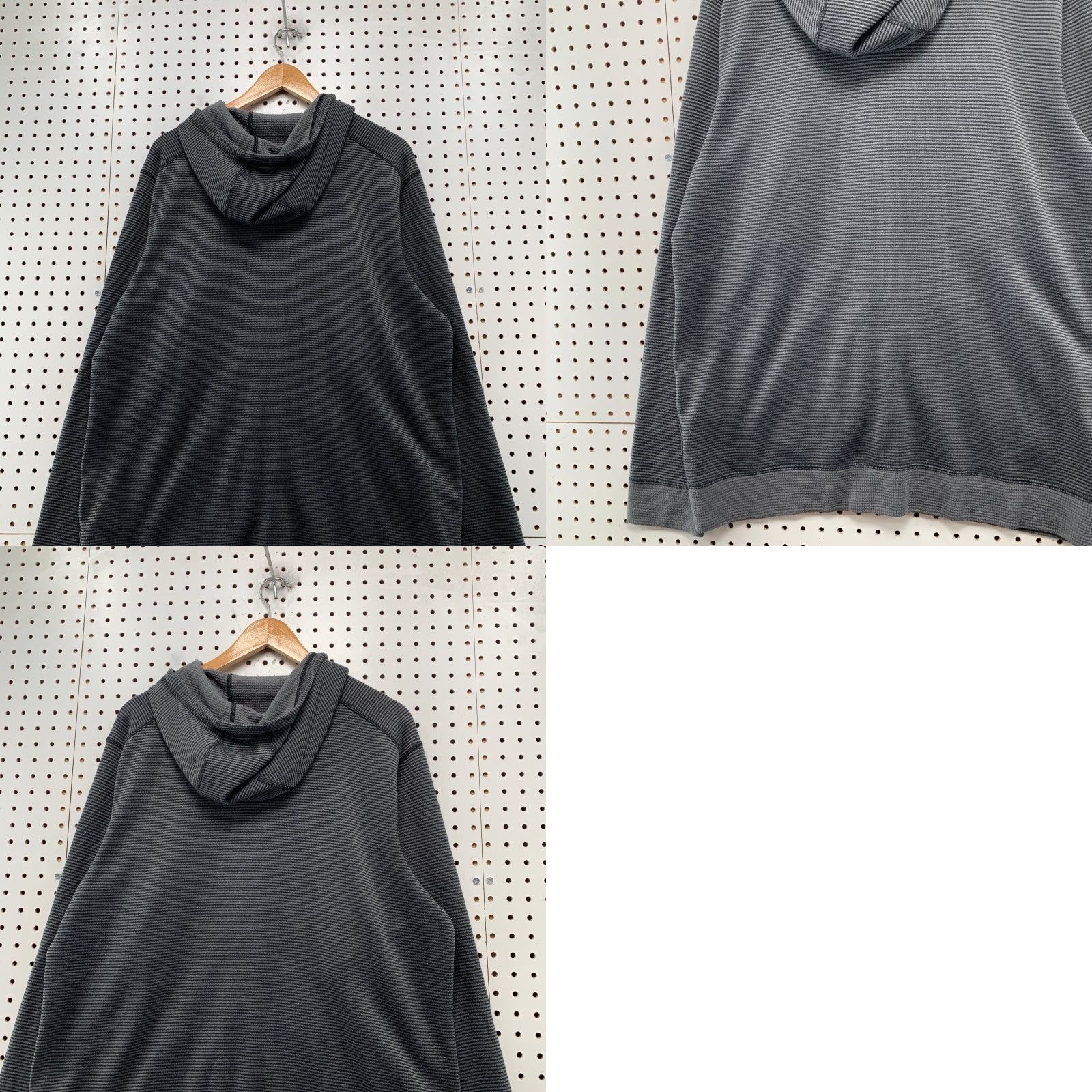 ExOfficio ExOfficio Hoodie Mens XL Gray Waffle Knit Thermal Hooded Outdoor Hopper? Size US XL / EU 56 / 4 - 9 Thumbnail