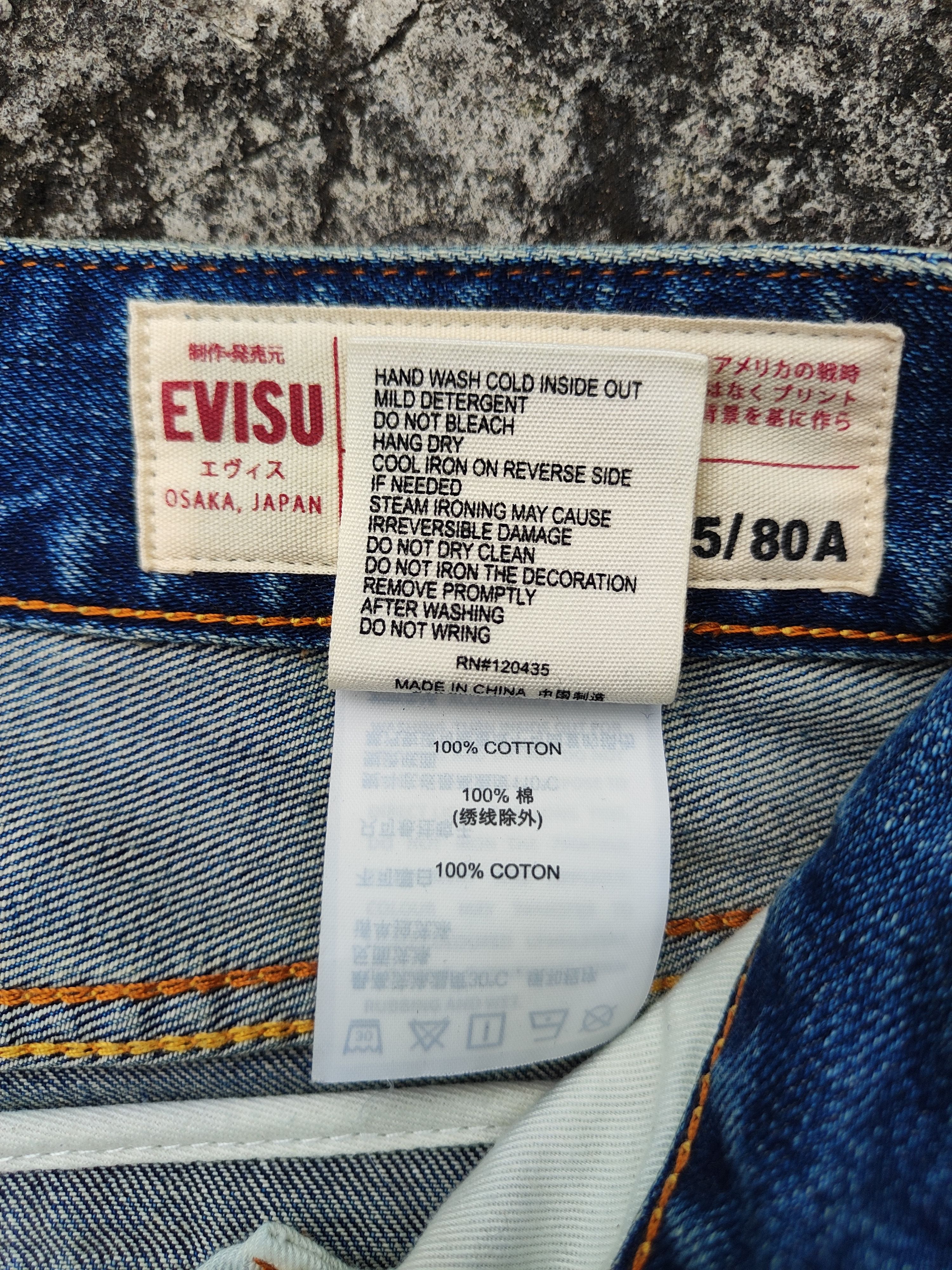 Evisu Evisu Daicock Graffiti Baggy Size US 32 / EU 48 - 7 Thumbnail