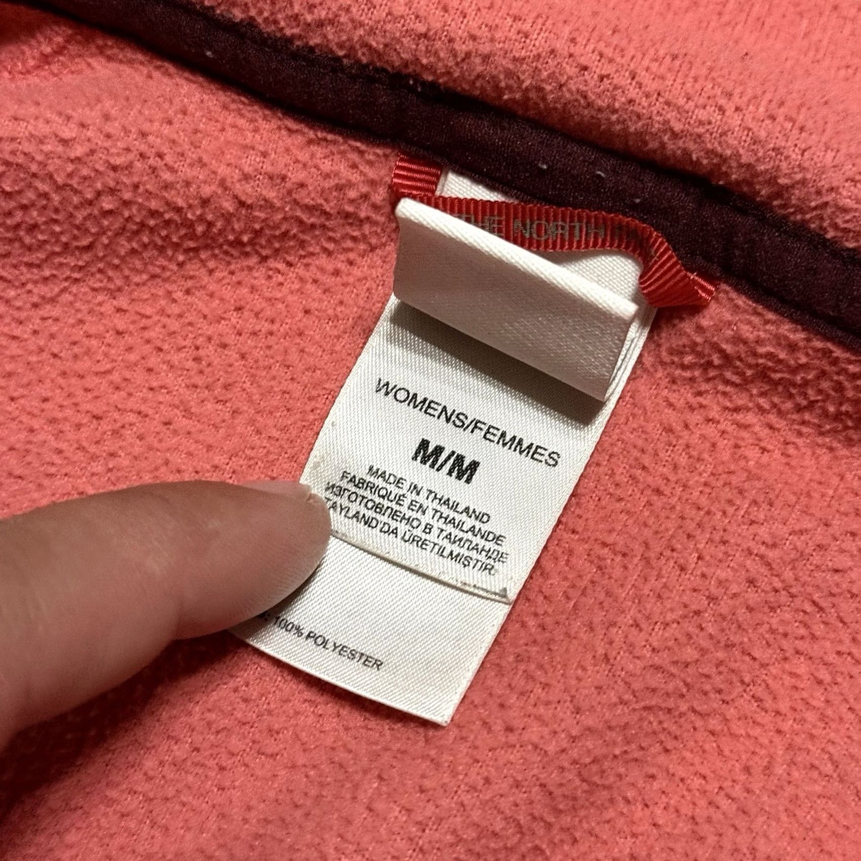 The North Face The North Face Crescent Hooded Fleece Sweater Full Zip Jacket Womens M Salmon Pink Size M / US 6-8 / IT 42-44 - 4 Thumbnail