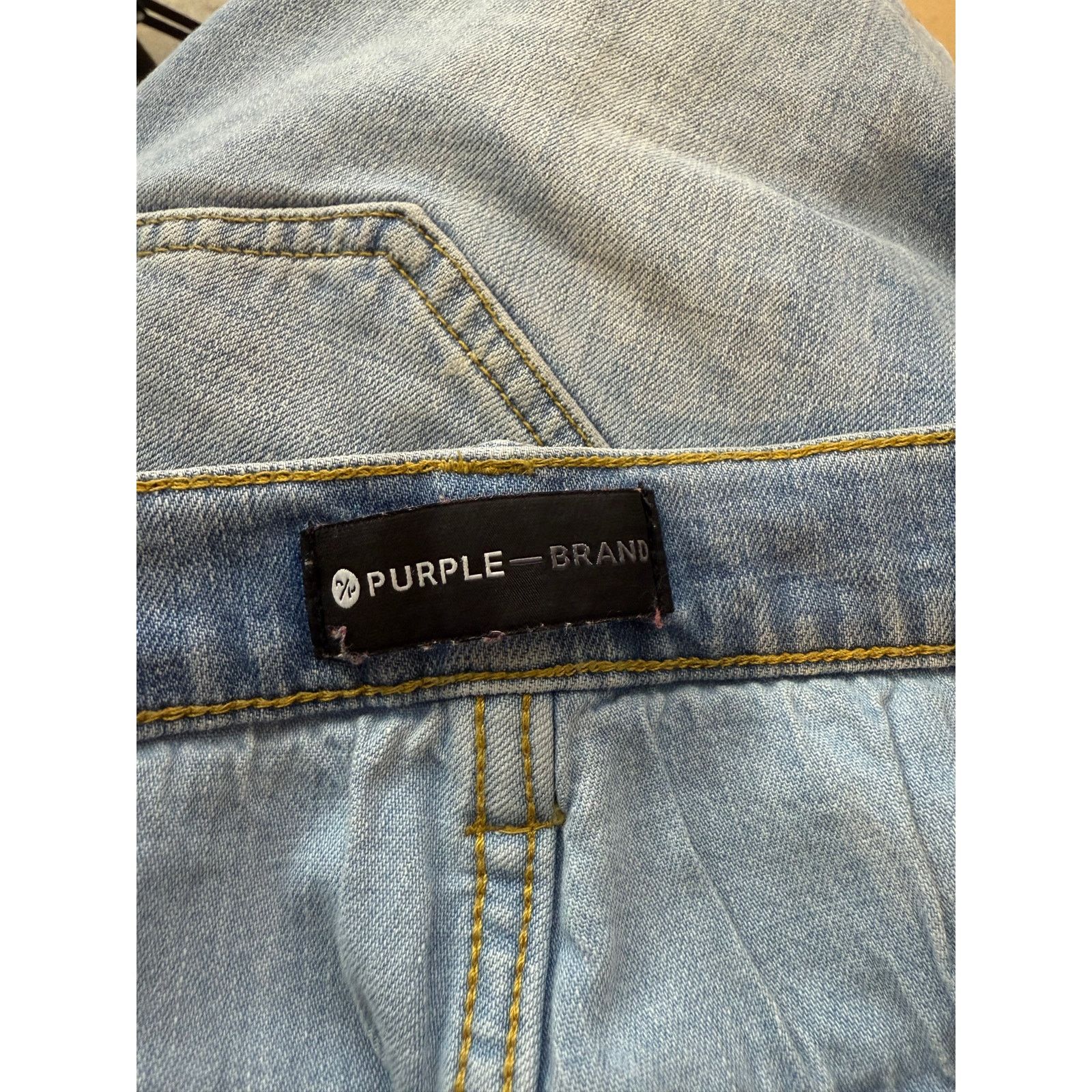 Purple Brand Purples Brand Jeans Light Wash Size US 32 / EU 48 - 3 Thumbnail