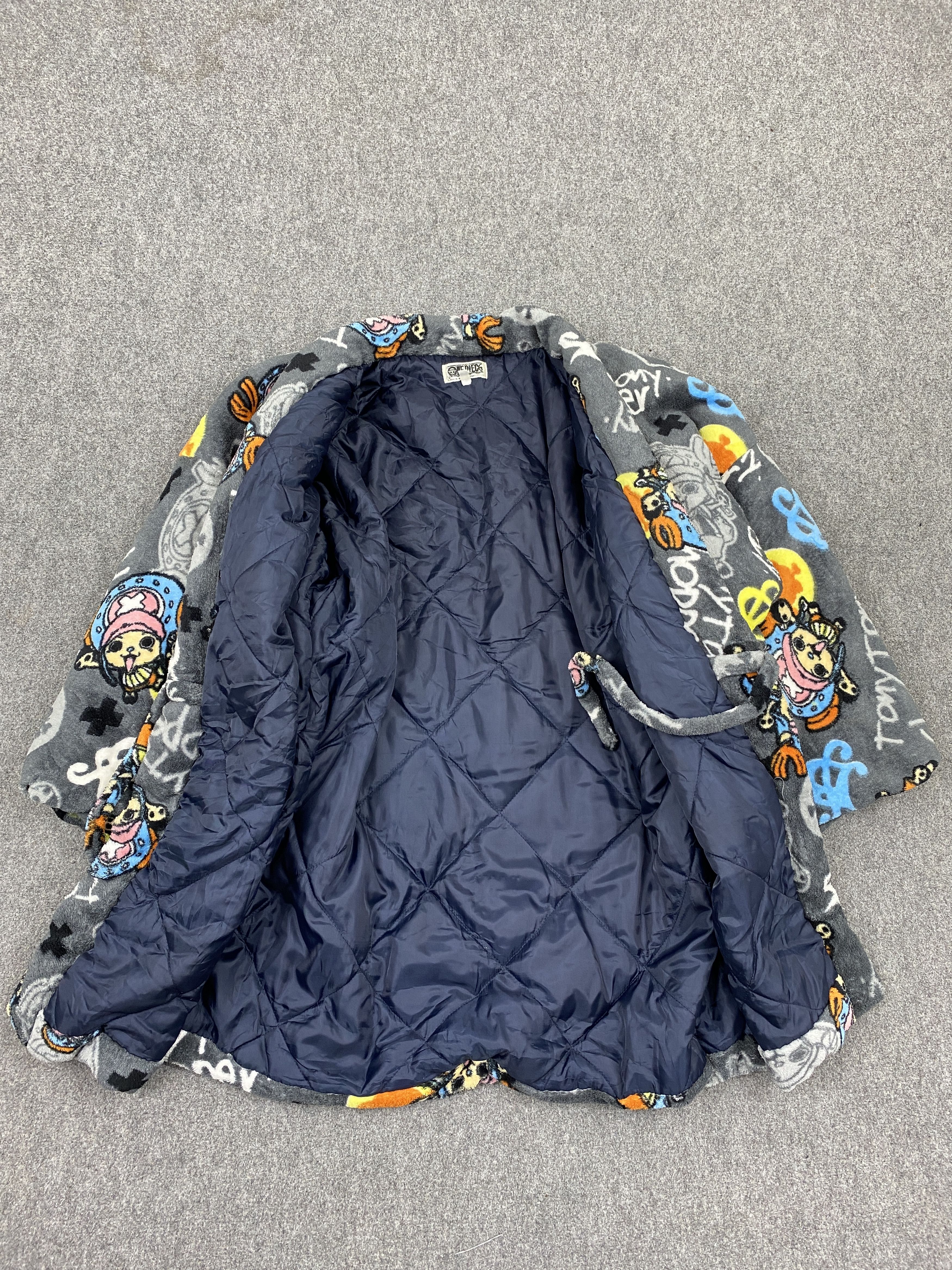 Japanese Brand Vintage One Piece Tony Tony Chopper Fleece Kimono MJ0078Z Size US M / EU 48-50 / 2 - 11 Thumbnail