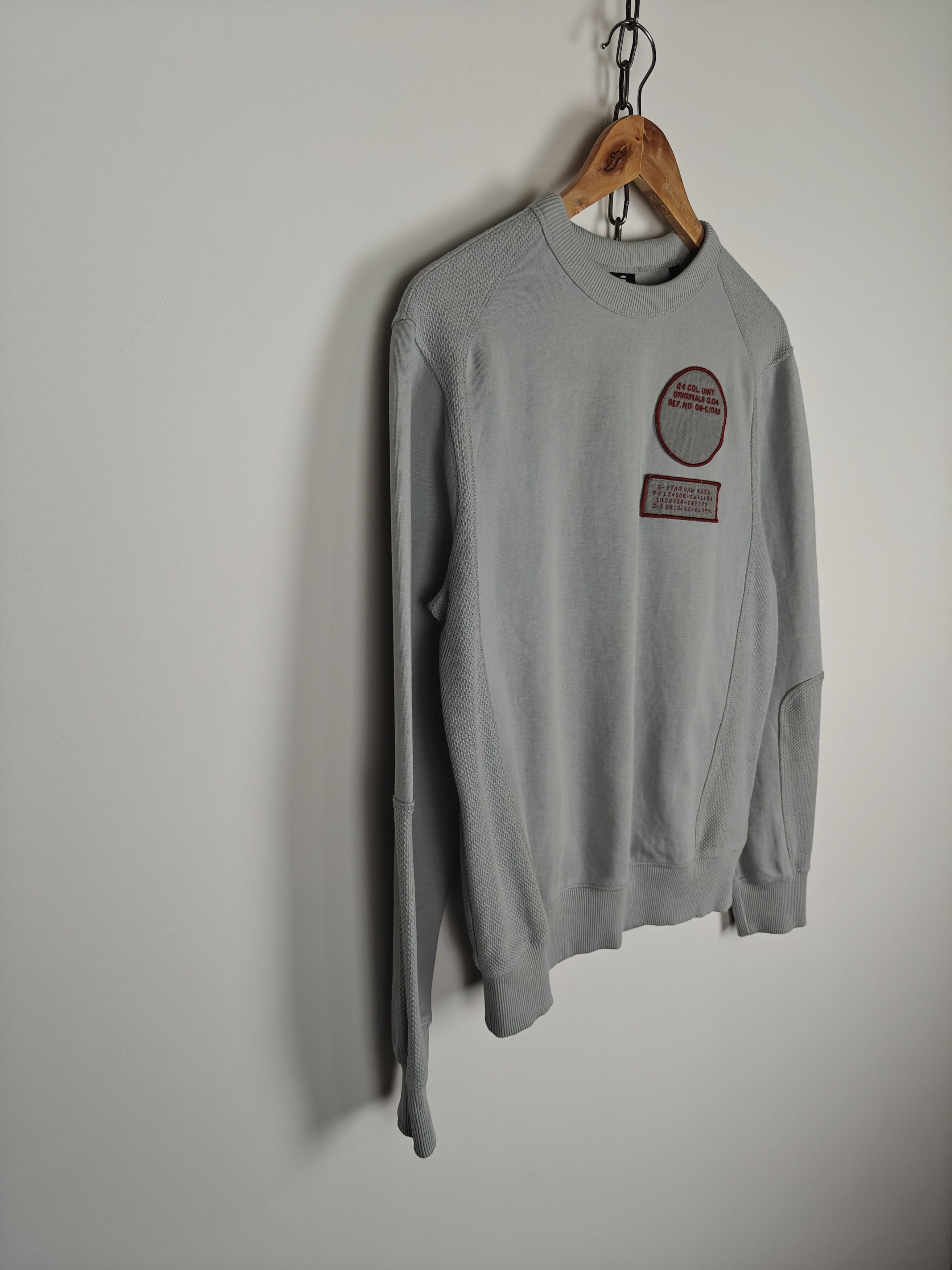 G-Star G-Star Raw Sweatshirt Crewneck Moto Pullover Gray S Size US S / EU 44-46 / 1 - 6 Thumbnail