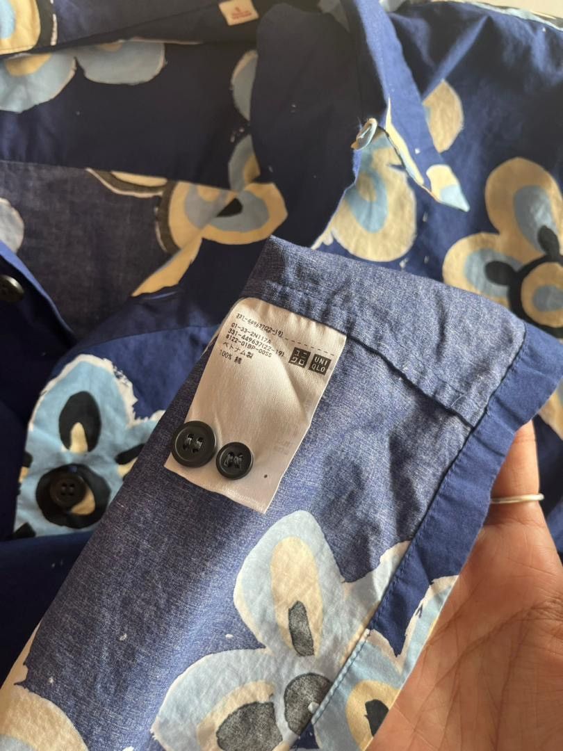 Marni × Uniqlo Uniqlo X Marni Oversized Floral Open Collar Shirt Size US M / EU 48-50 / 2 - 5 Thumbnail