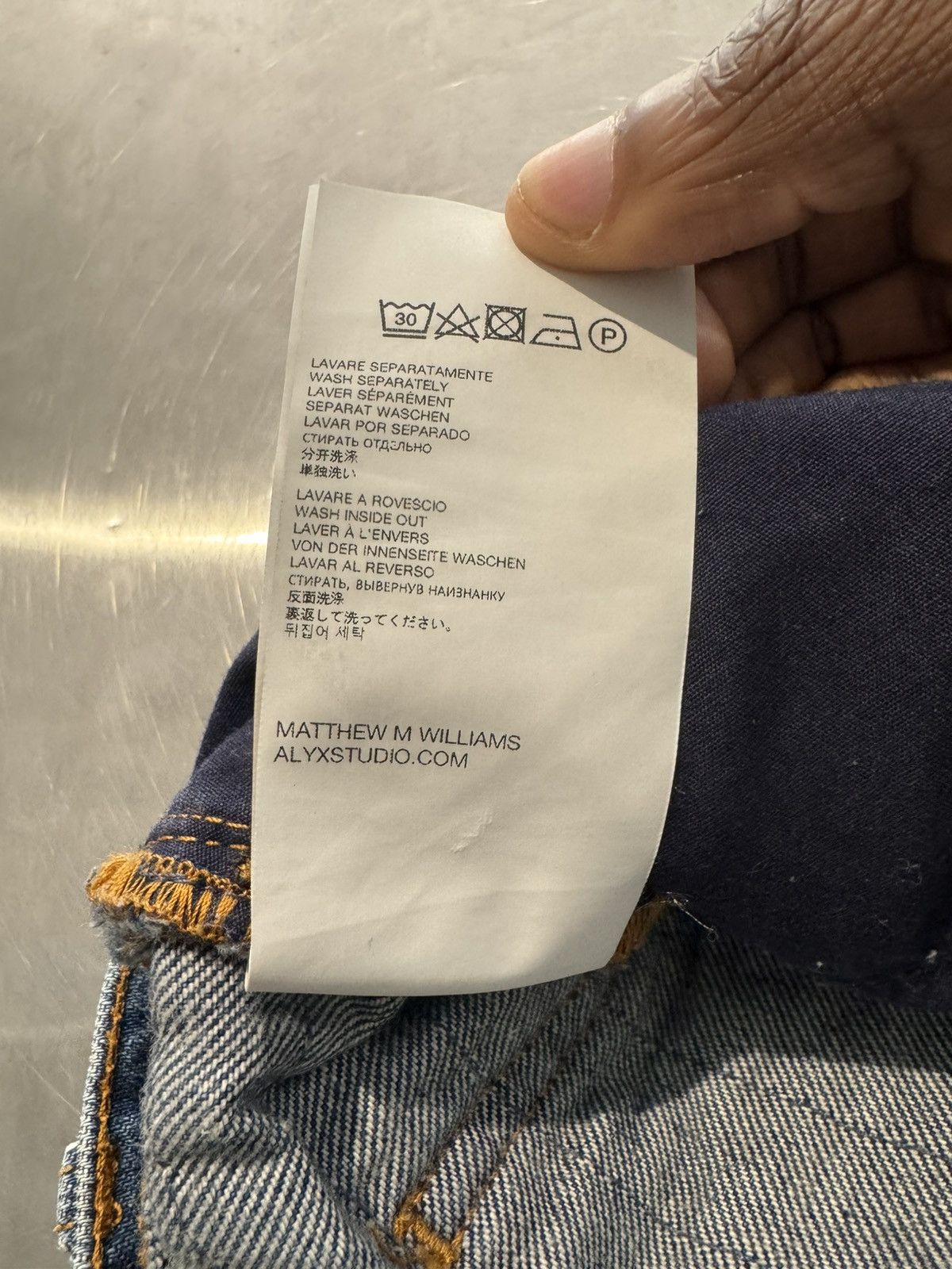 Alyx Alyx X Blackmeans Frayed Denim Jeans Size US 32 / EU 48 - 7 Thumbnail
