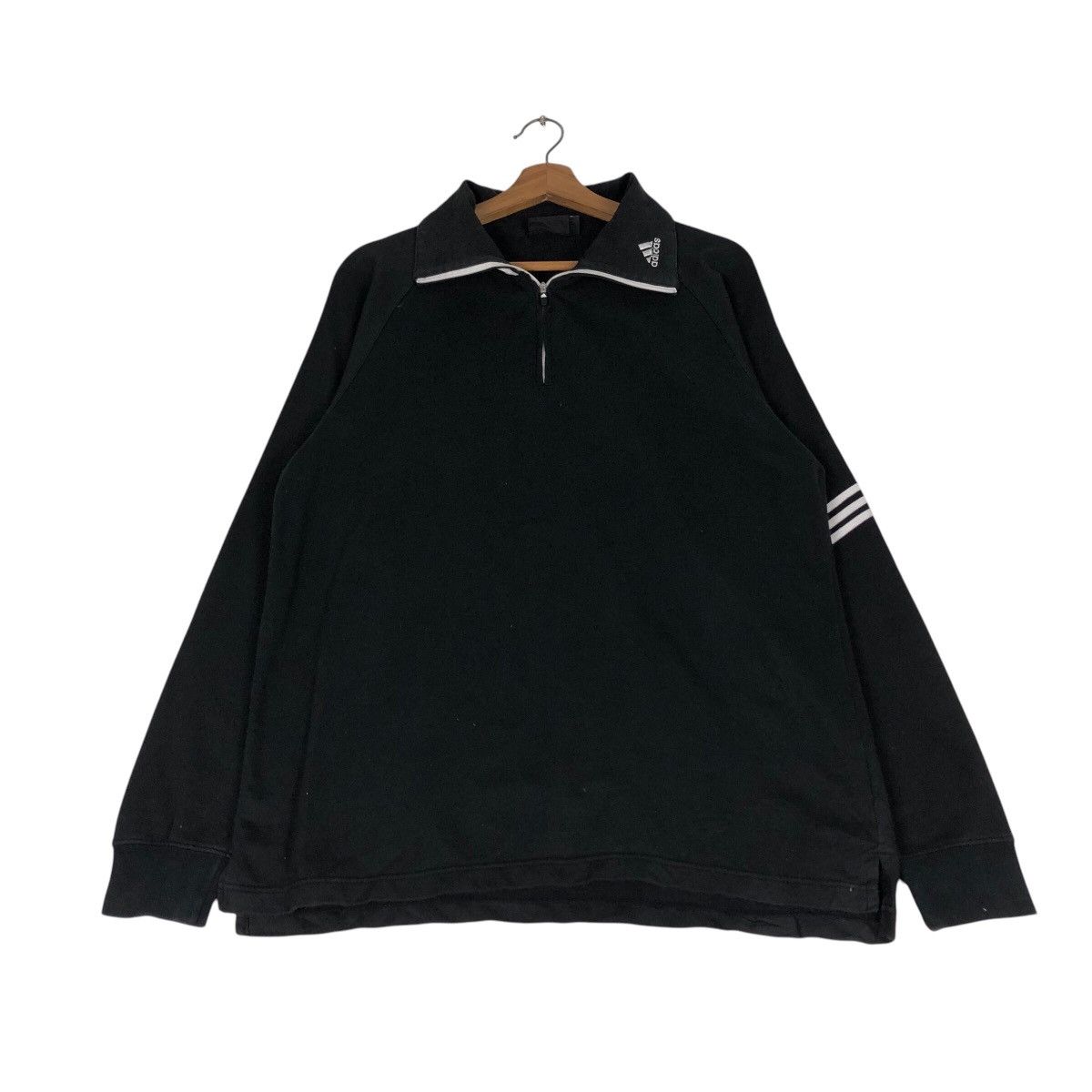 Adidas 📌Rich Black Vintage Chore Zipper Jacket Adidas Size US M / EU 48-50 / 2 - 3 Thumbnail