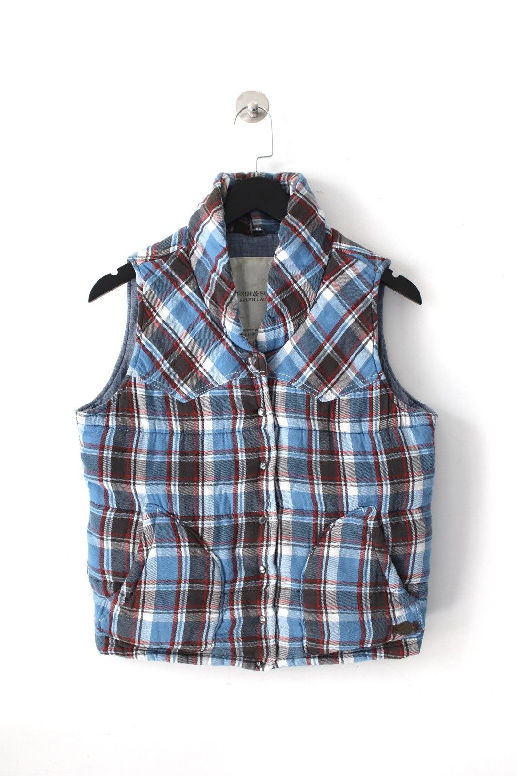 Polo Ralph Lauren DENIM & SUPPLY RALPH LAUREN PLAID QUILTED PUFFER VEST Size US XS / EU 42 / 0 - 1 Thumbnail