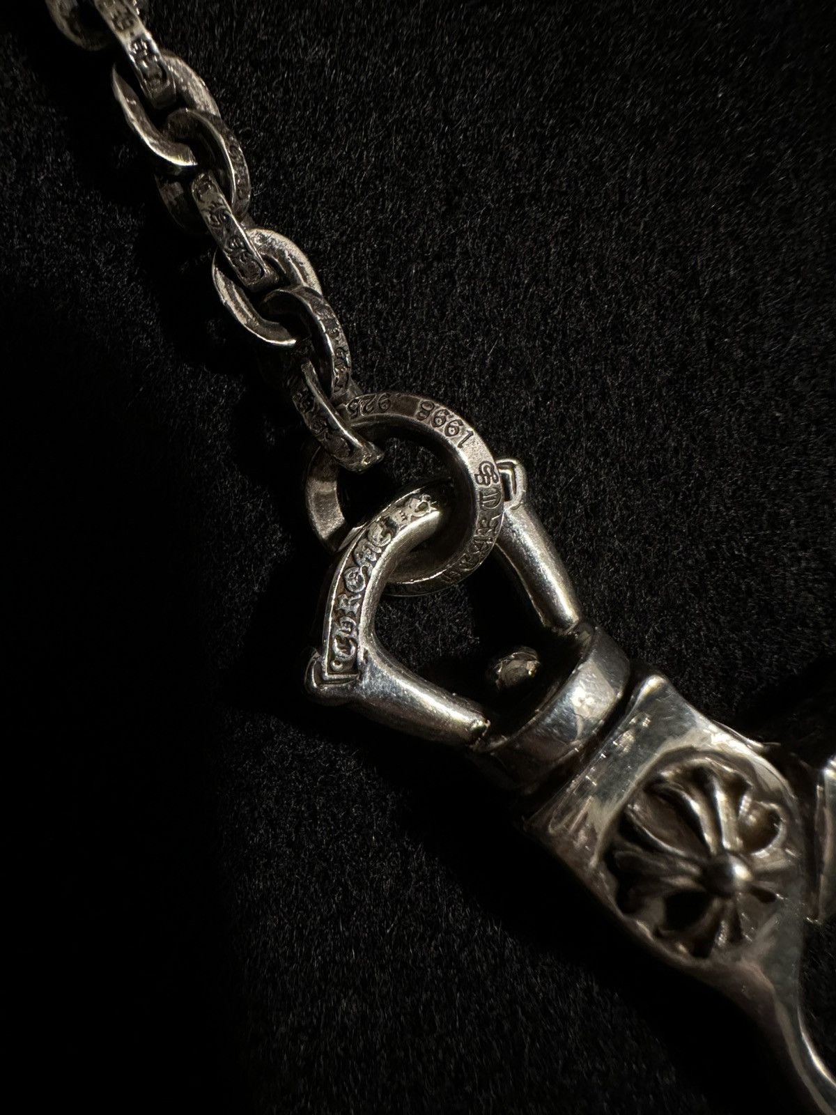 Chrome Hearts Chrome Hearts Leather Coin Purse w/ Clip Chain – Black Size ONE SIZE - 5 Thumbnail