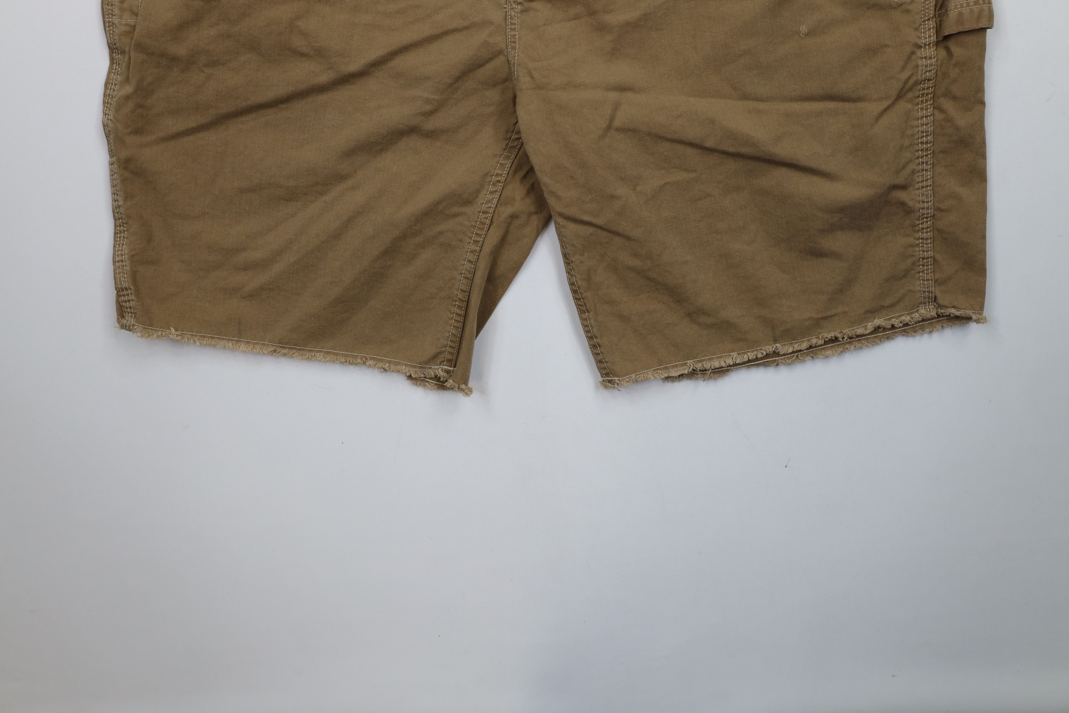 Ralph Lauren × Vintage Vintage 90s Ralph Lauren Fit Herringbone Button Fly Shorts Size US 40 / EU 56 - 4 Thumbnail