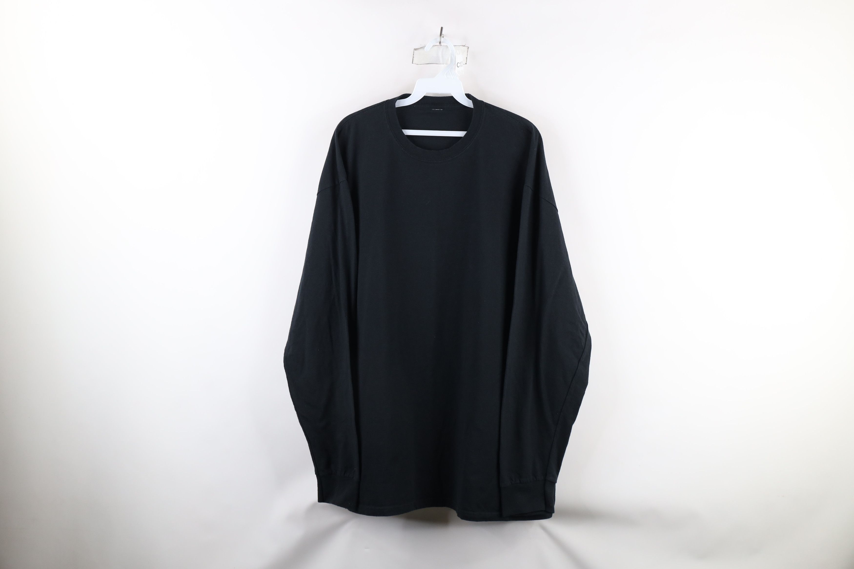 Vintage Vintage 90s Streetwear Long Sleeve T-Shirt Black Cotton Size US XXL / EU 58 / 5 - 1 Thumbnail