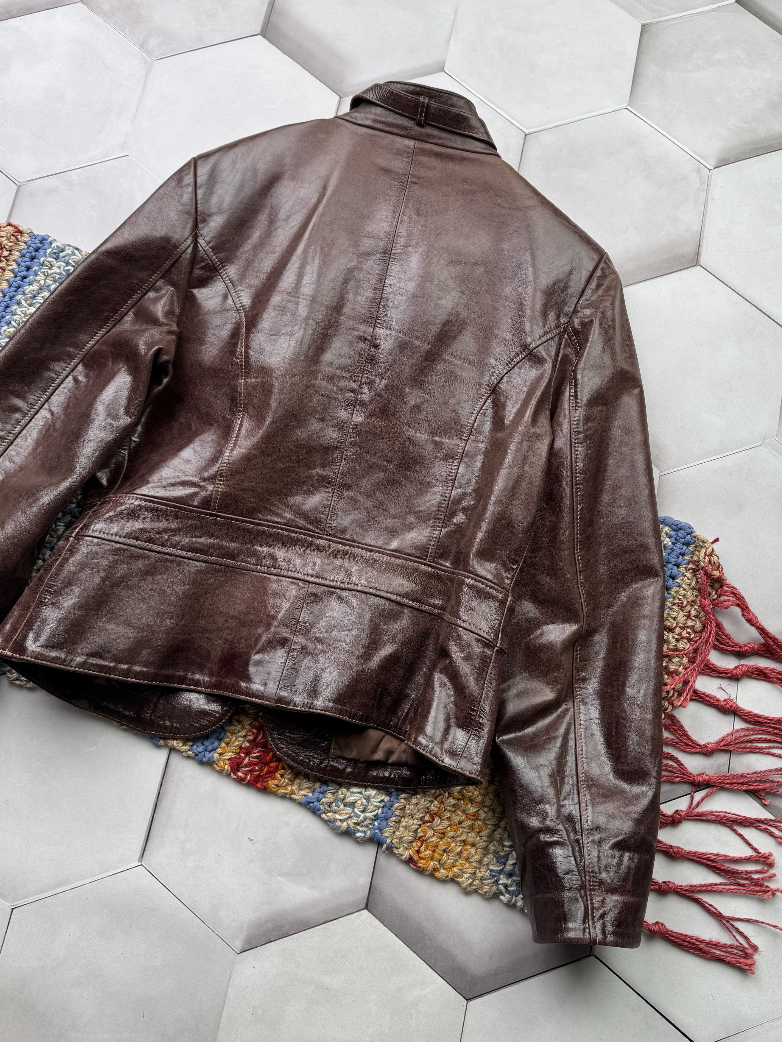 Vintage Vintage Cropped Leather Jacket Size L / US 10 / IT 46 - 15 Thumbnail