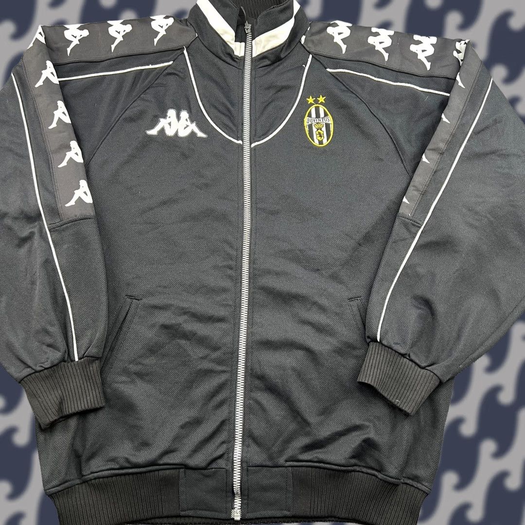 Kappa VINTAGE Juventus 1998 1999 Track Jacket Mens XL Football Kappa Gara Full zip Black Size US XL / EU 56 / 4 - 1 Thumbnail