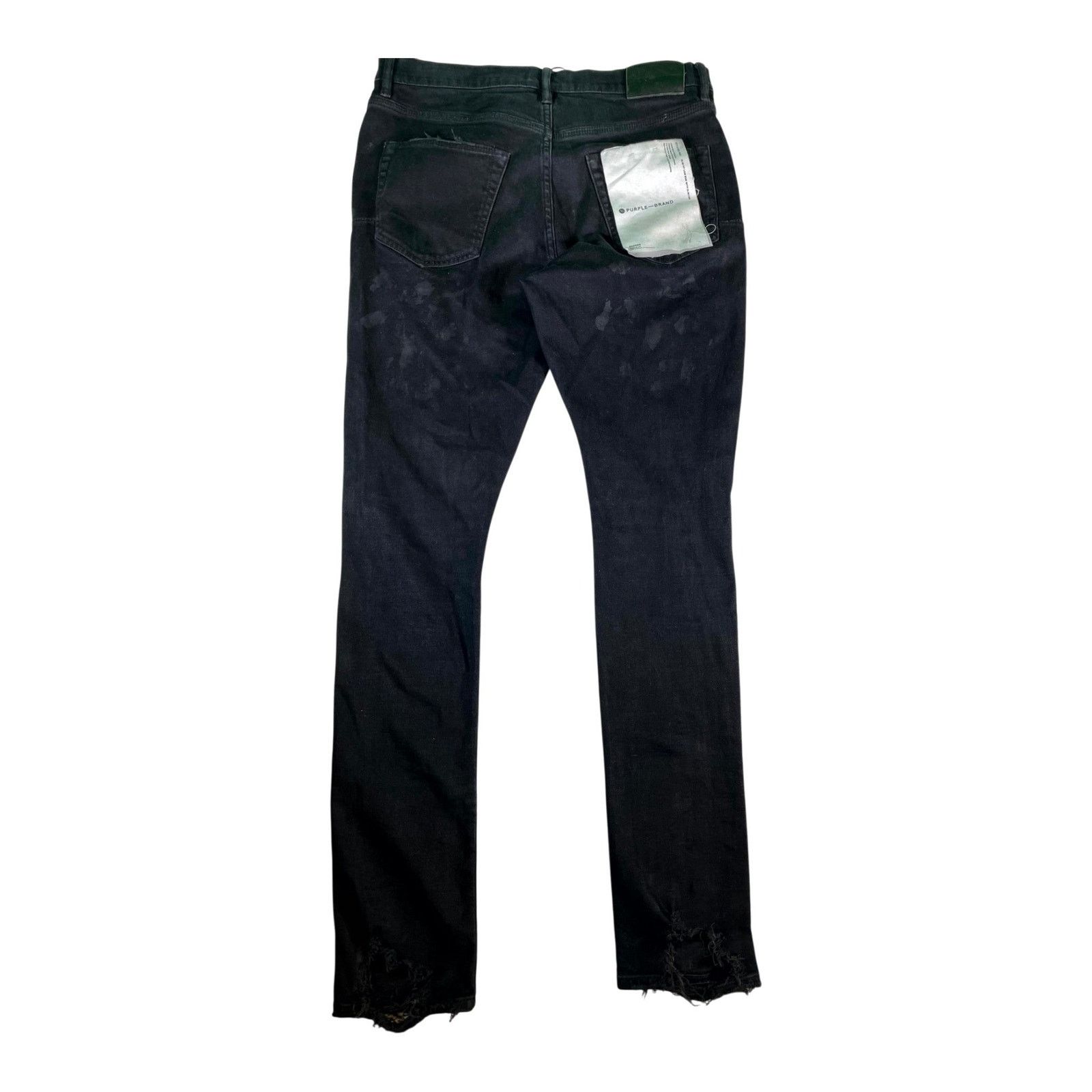 Purple Brand Purple Brand Ripped Black Wash Jeans Size US 32 / EU 48 - 2 Thumbnail