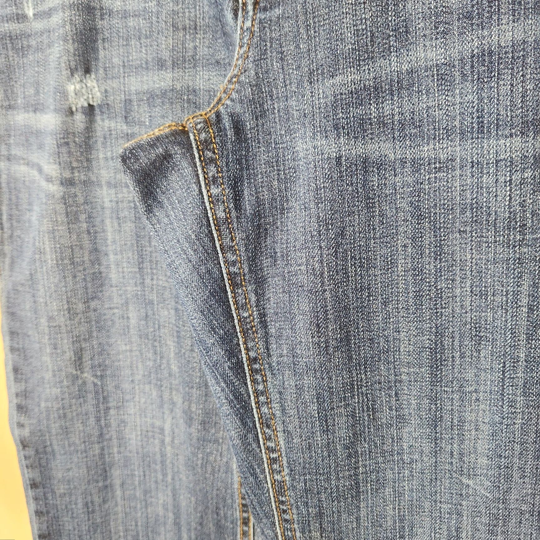 Lands' End VINTAGE Lands' End Womens Fit & Flare Medium Wash Blue Jeans-Size 16/33 Size 24" / US 00 / IT 34 - 4 Thumbnail