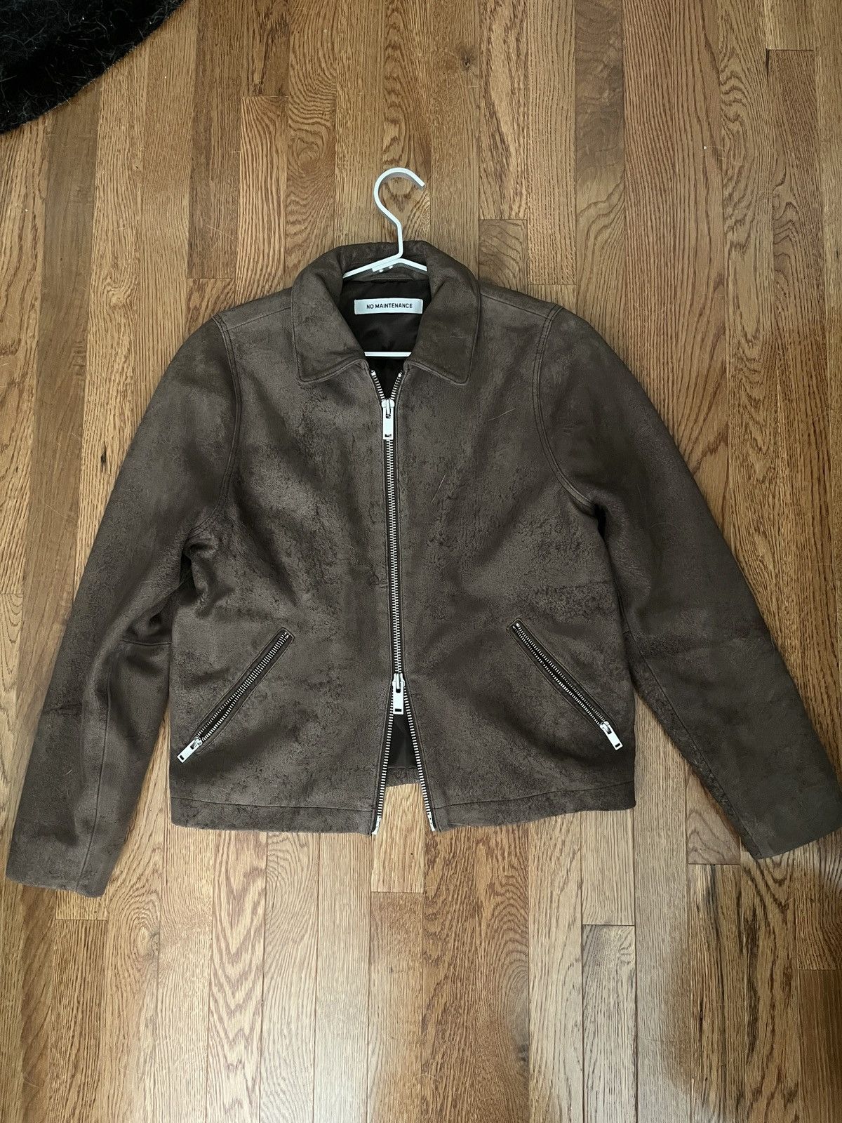 No Maintenance Nappa Calfskin Four-Zip Bomber Jacket | Grailed