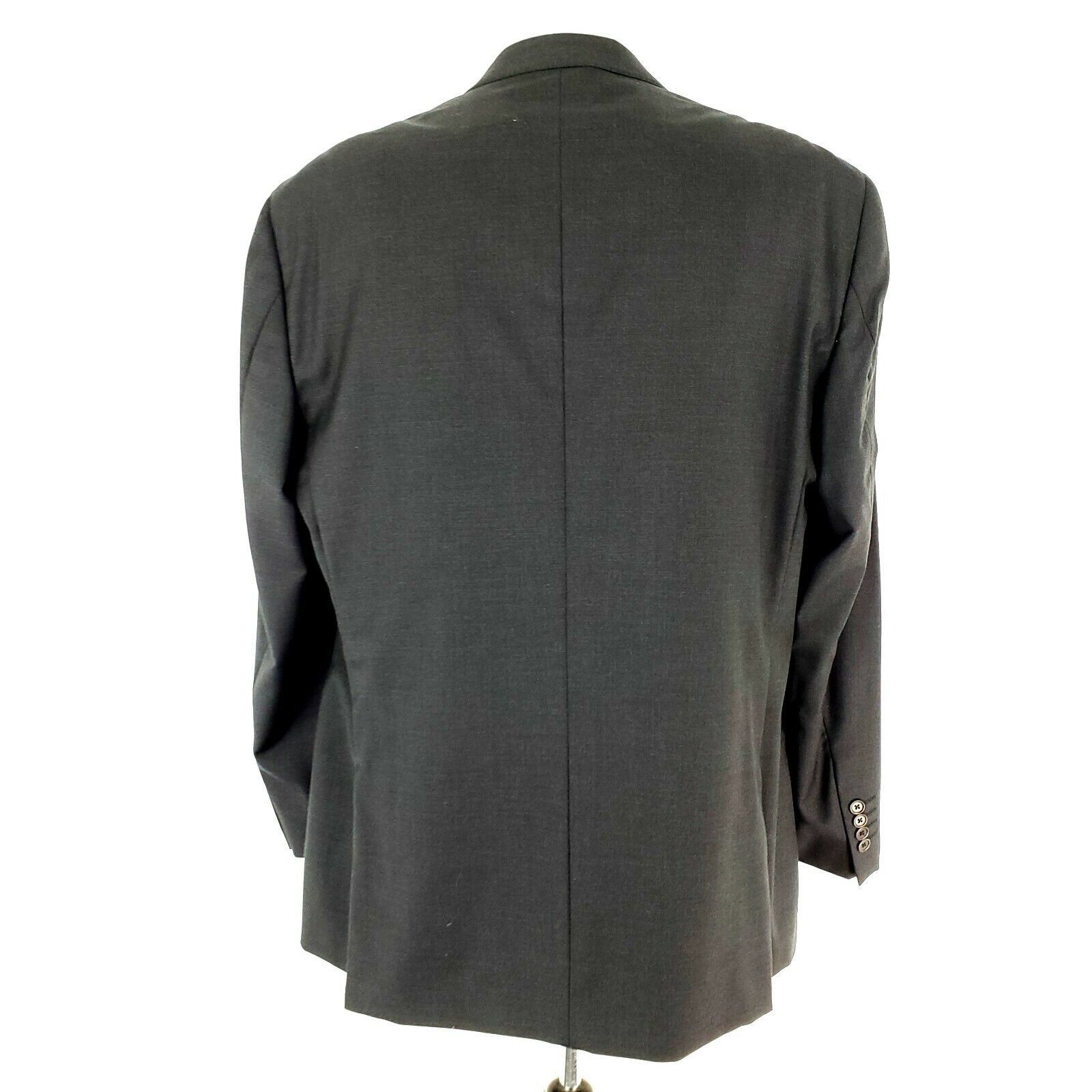 Pronto Uomo Pronto Uomo Super 120s Wool 2 Button Blazer 44L Gray Italy S Size 44L - 6 Thumbnail
