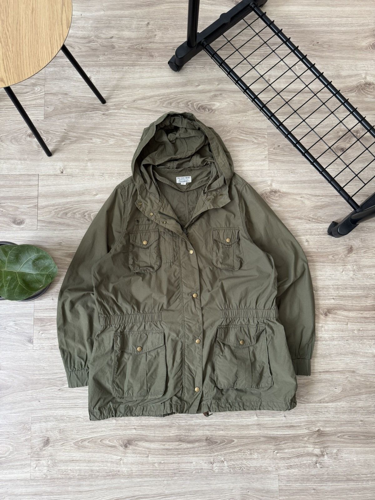 Vintage Polo Ralph Lauren Khaki Military Parka Jacket