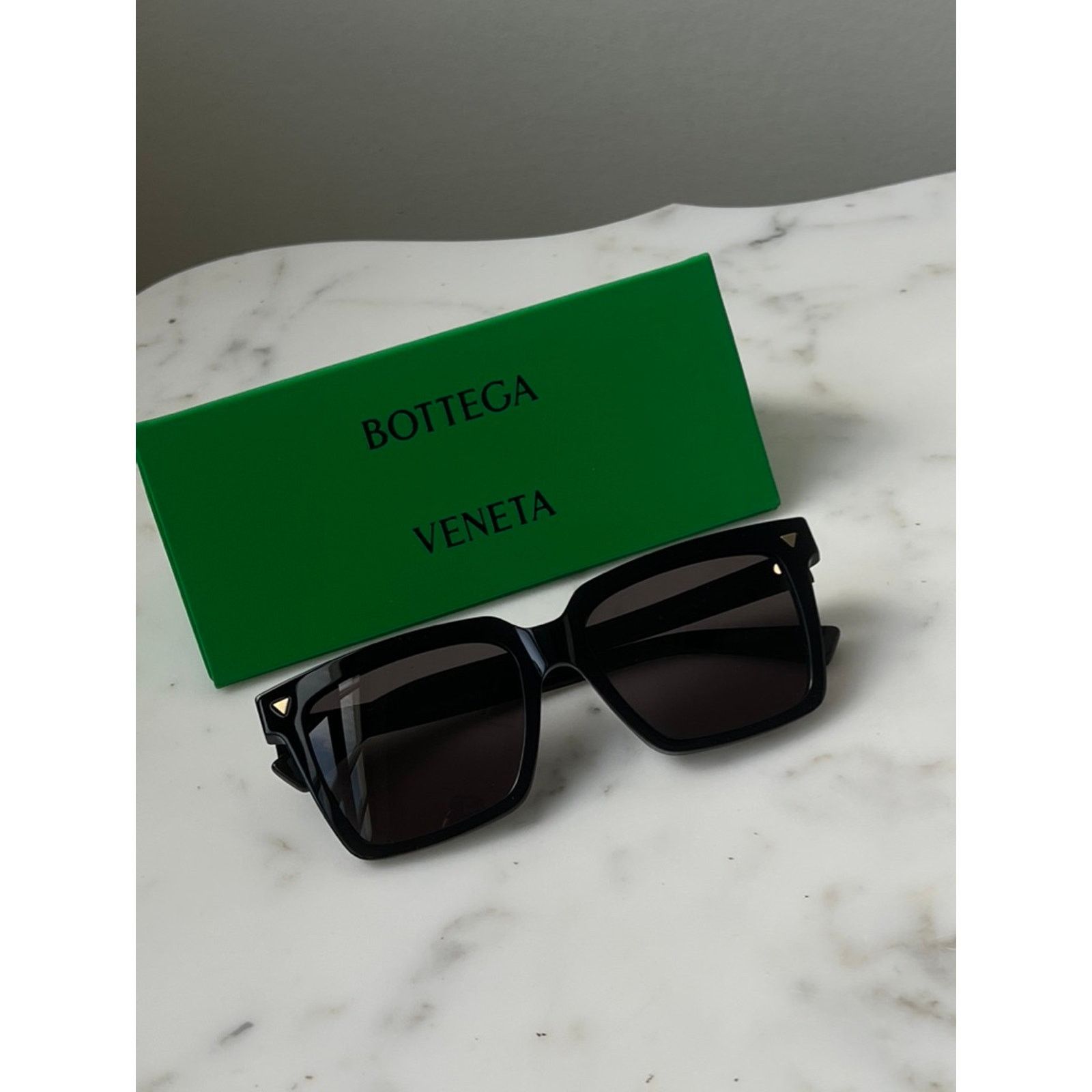 Bottega Veneta NEW Bottega Veneta BV1254S Black Square Sunglasses Size ONE SIZE - 2 Thumbnail